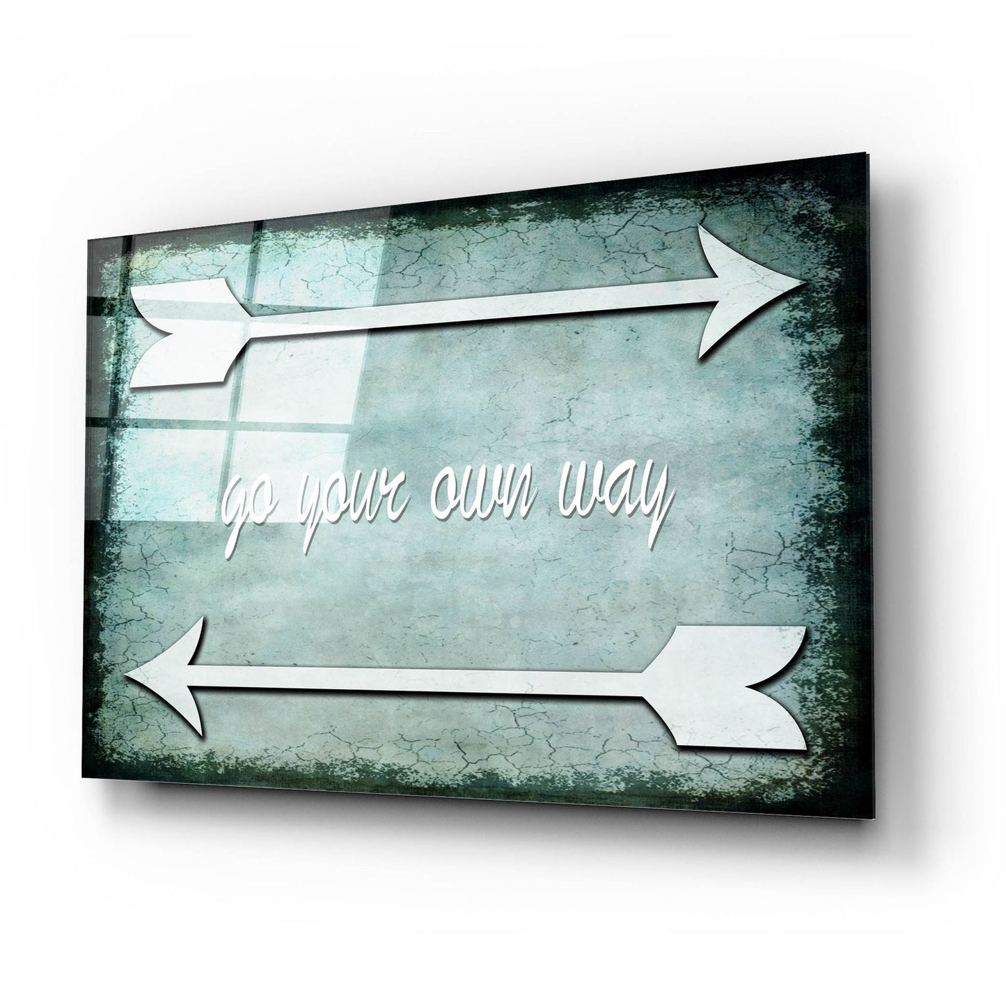 Epic Art 'Choose Path - Go Own Way' by Lightbox Journal, Acrylic Glass Wall Art,24x16