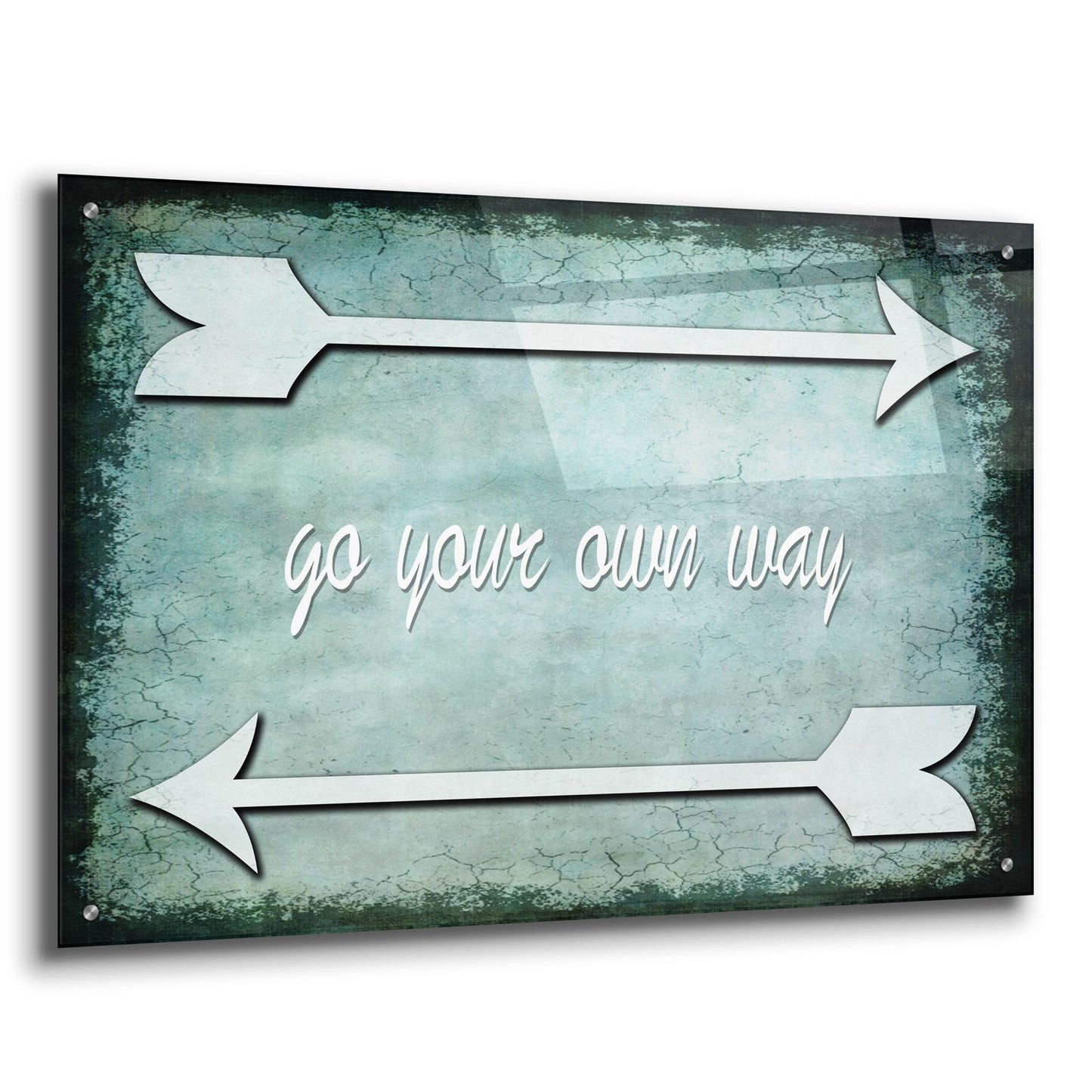 Epic Art 'Choose Path - Go Own Way' by Lightbox Journal, Acrylic Glass Wall Art,36x24