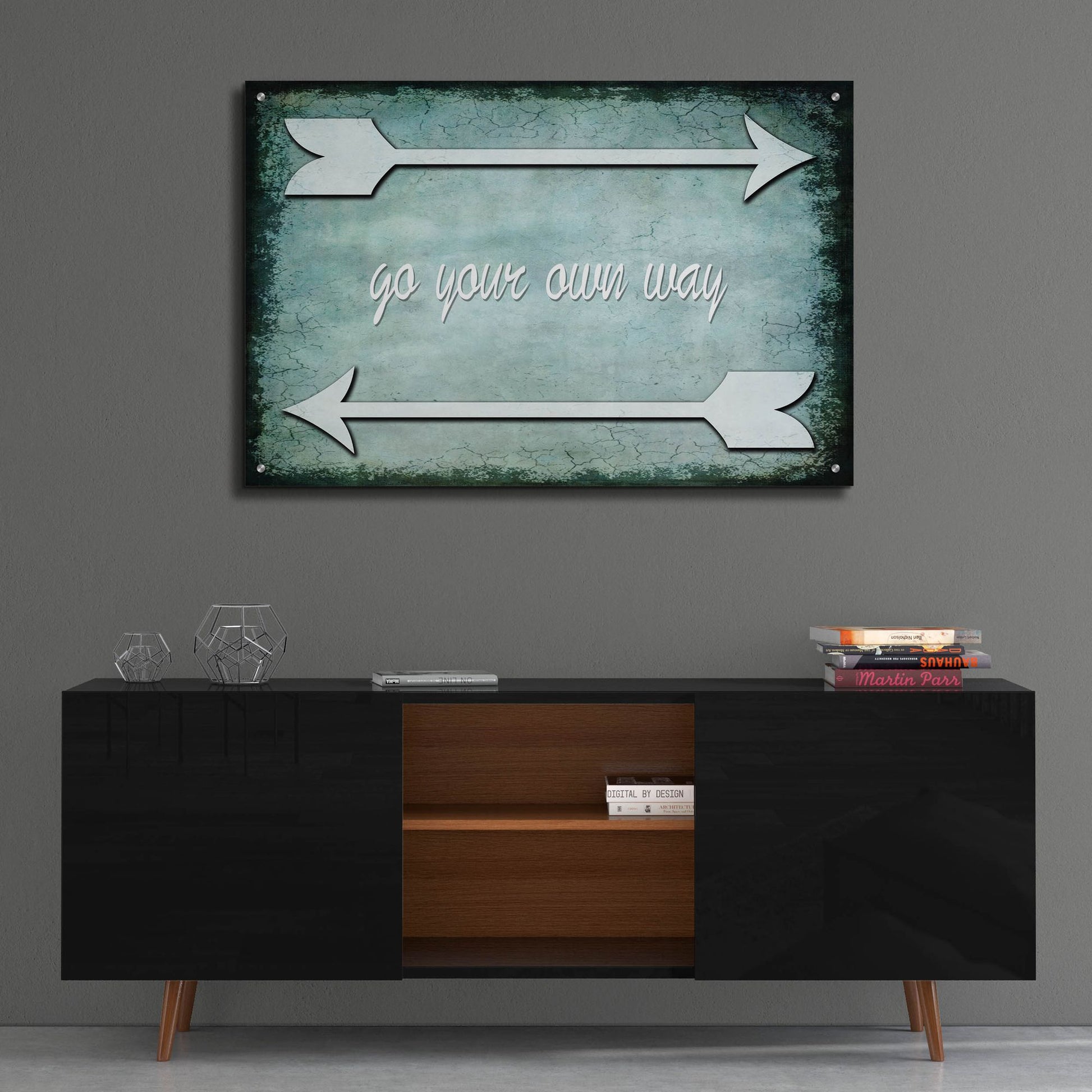 Epic Art 'Choose Path - Go Own Way' by Lightbox Journal, Acrylic Glass Wall Art,36x24