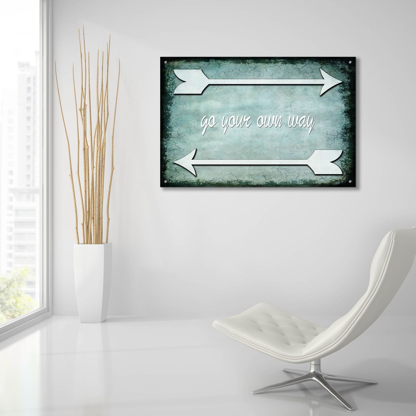 Epic Art 'Choose Path - Go Own Way' by Lightbox Journal, Acrylic Glass Wall Art,36x24