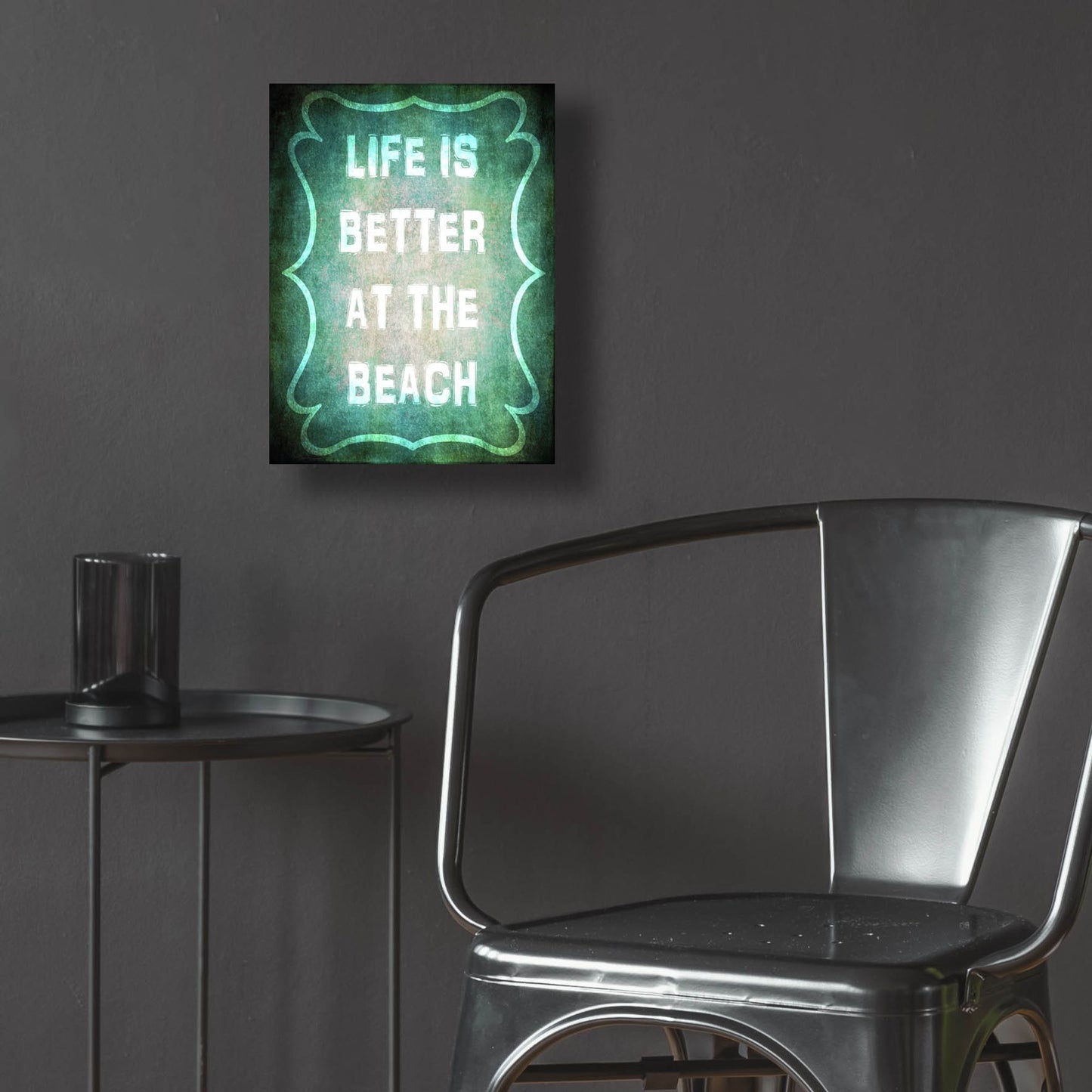 Epic Art 'Good Times Better Beach' by Lightbox Journal, Acrylic Glass Wall Art,12x16