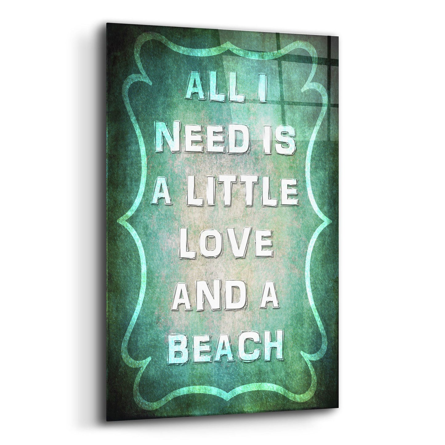 Epic Art 'Good Times Love Beach' by Lightbox Journal, Acrylic Glass Wall Art,12x16