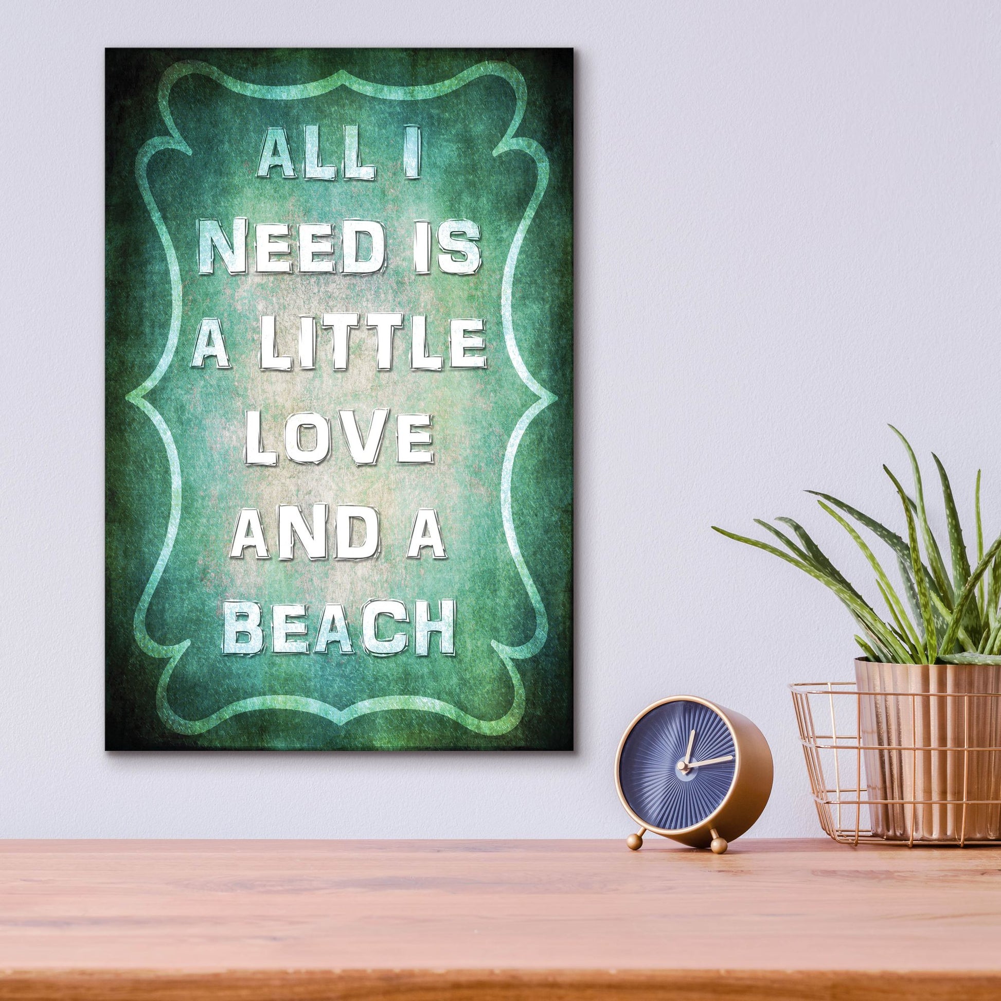 Epic Art 'Good Times Love Beach' by Lightbox Journal, Acrylic Glass Wall Art,12x16