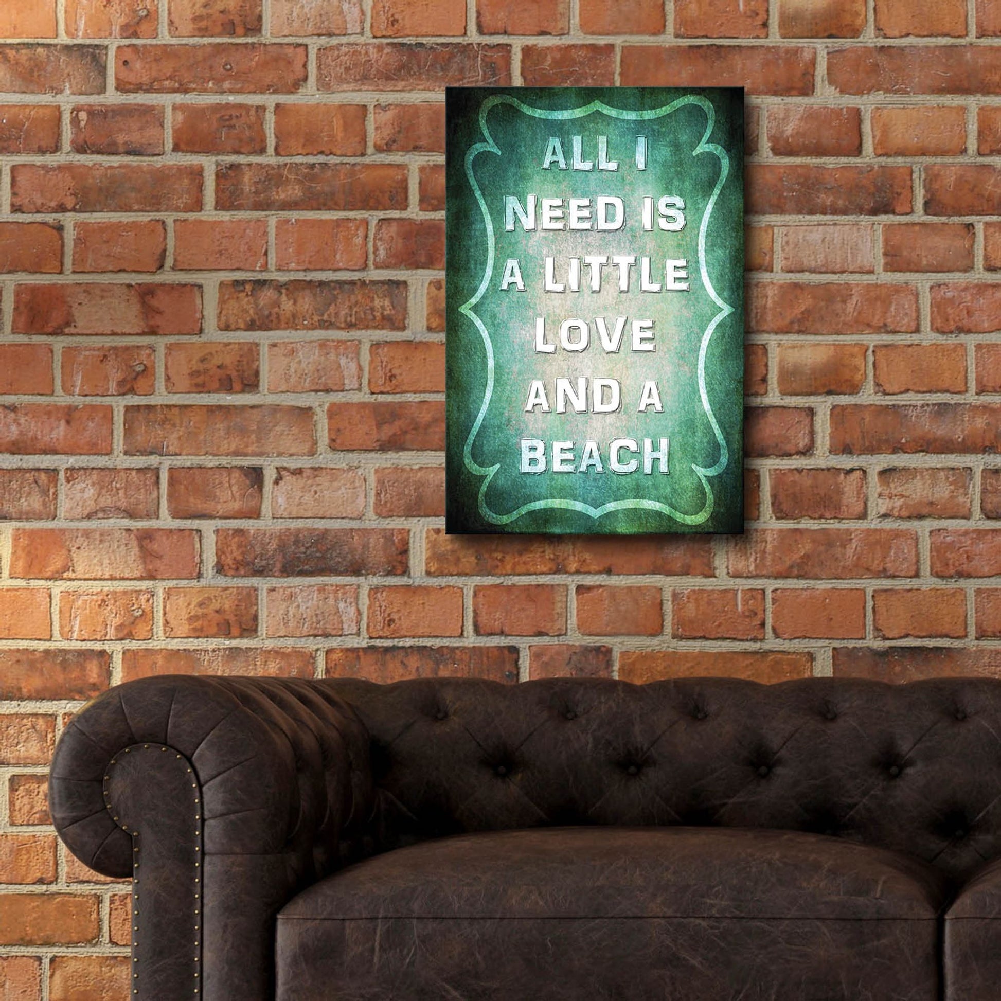 Epic Art 'Good Times Love Beach' by Lightbox Journal, Acrylic Glass Wall Art,16x24