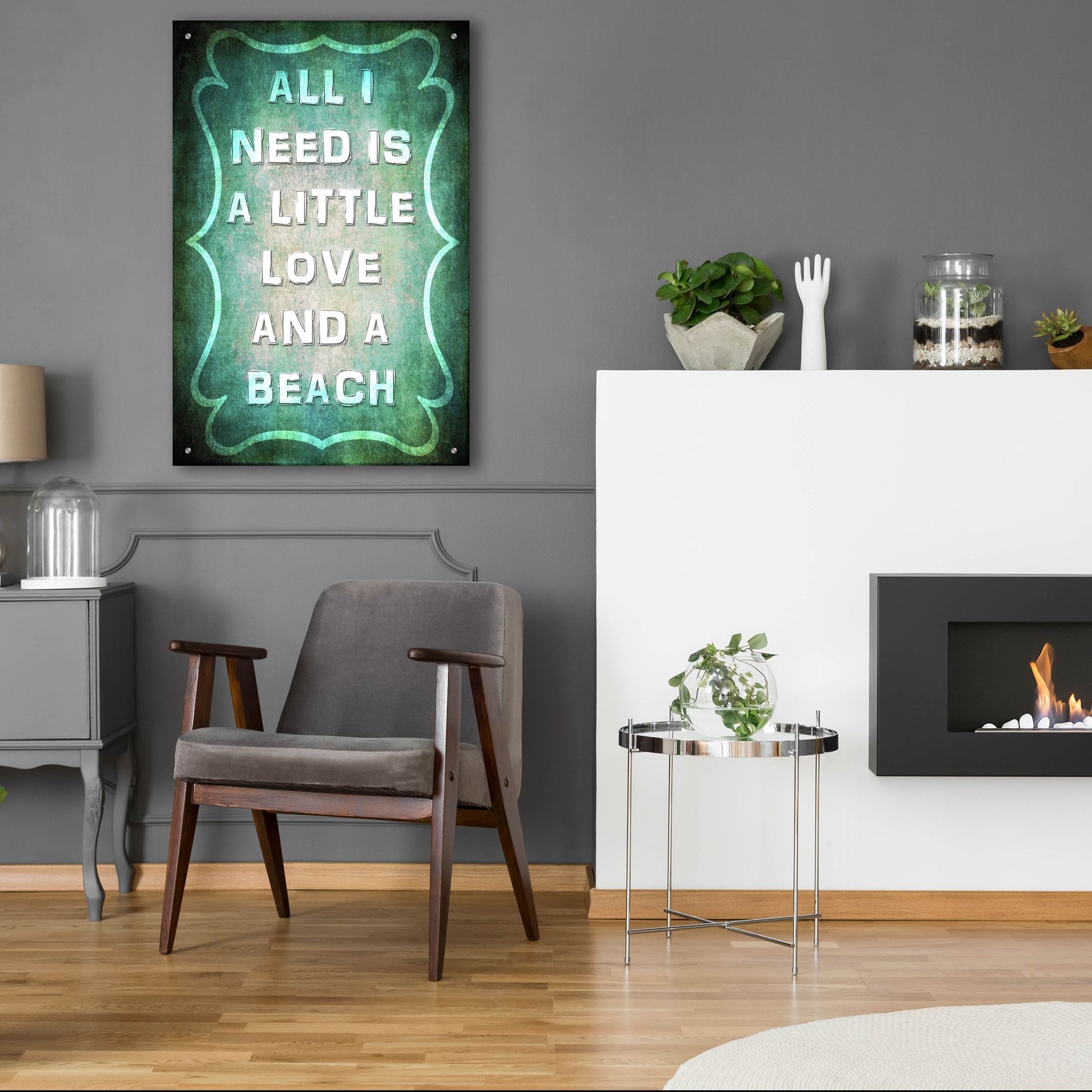 Epic Art 'Good Times Love Beach' by Lightbox Journal, Acrylic Glass Wall Art,24x36