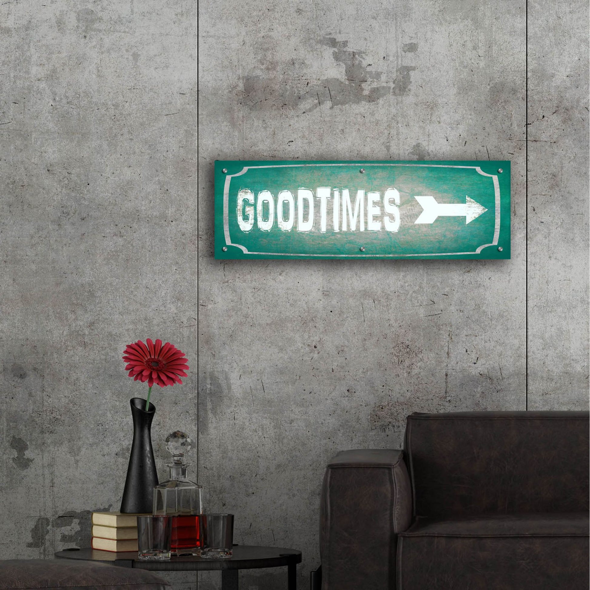 Epic Art 'Good Times' by Lightbox Journal, Acrylic Glass Wall Art,36x12