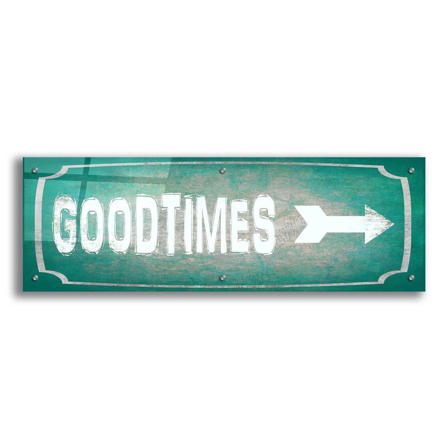 Epic Art 'Good Times' by Lightbox Journal, Acrylic Glass Wall Art,36x12