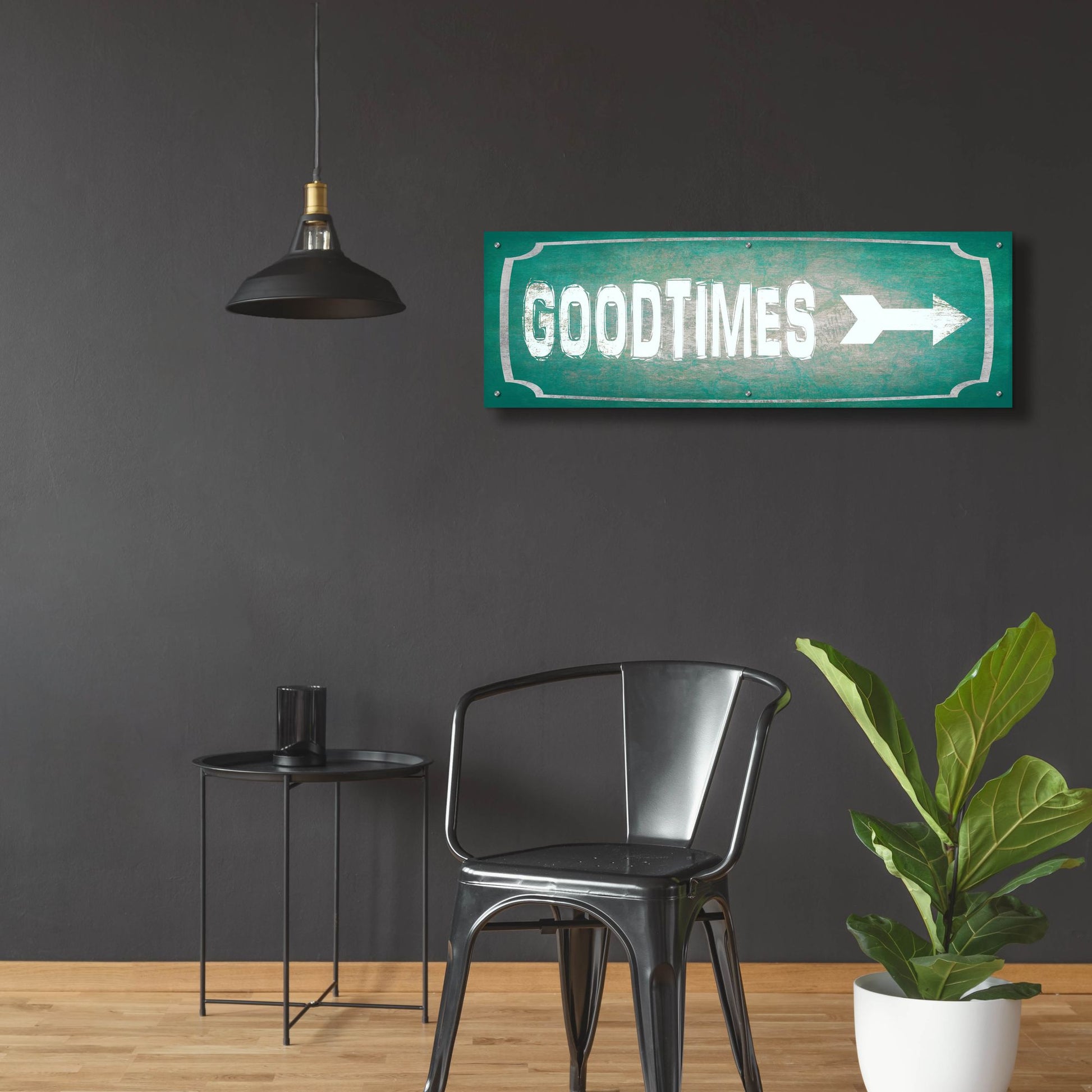 Epic Art 'Good Times' by Lightbox Journal, Acrylic Glass Wall Art,48x16