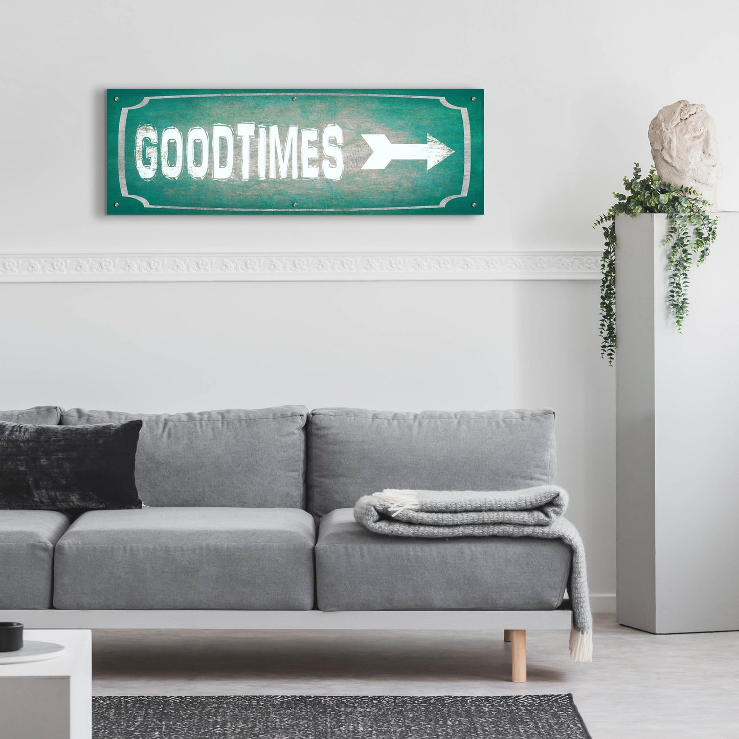 Epic Art 'Good Times' by Lightbox Journal, Acrylic Glass Wall Art,48x16