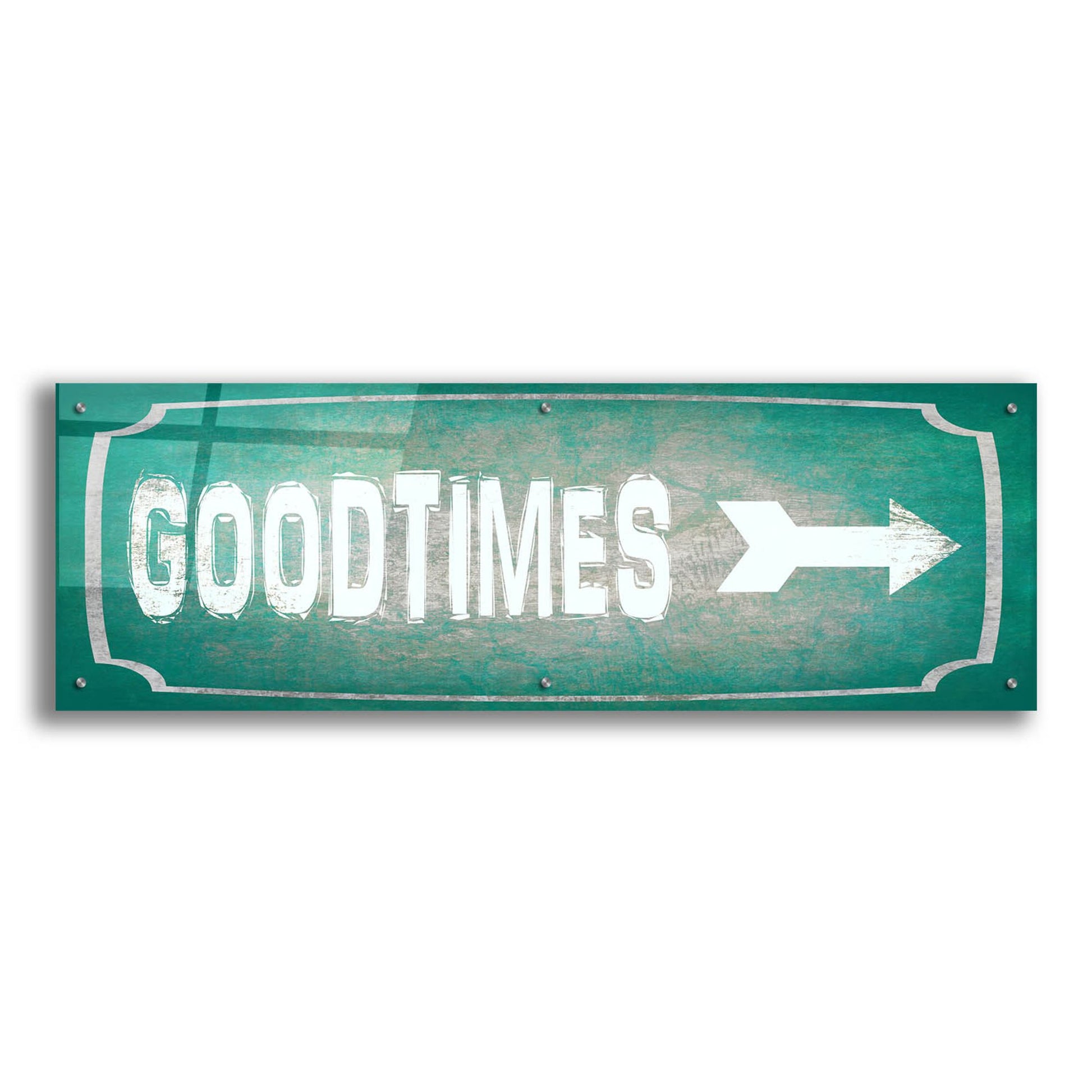 Epic Art 'Good Times' by Lightbox Journal, Acrylic Glass Wall Art,48x16