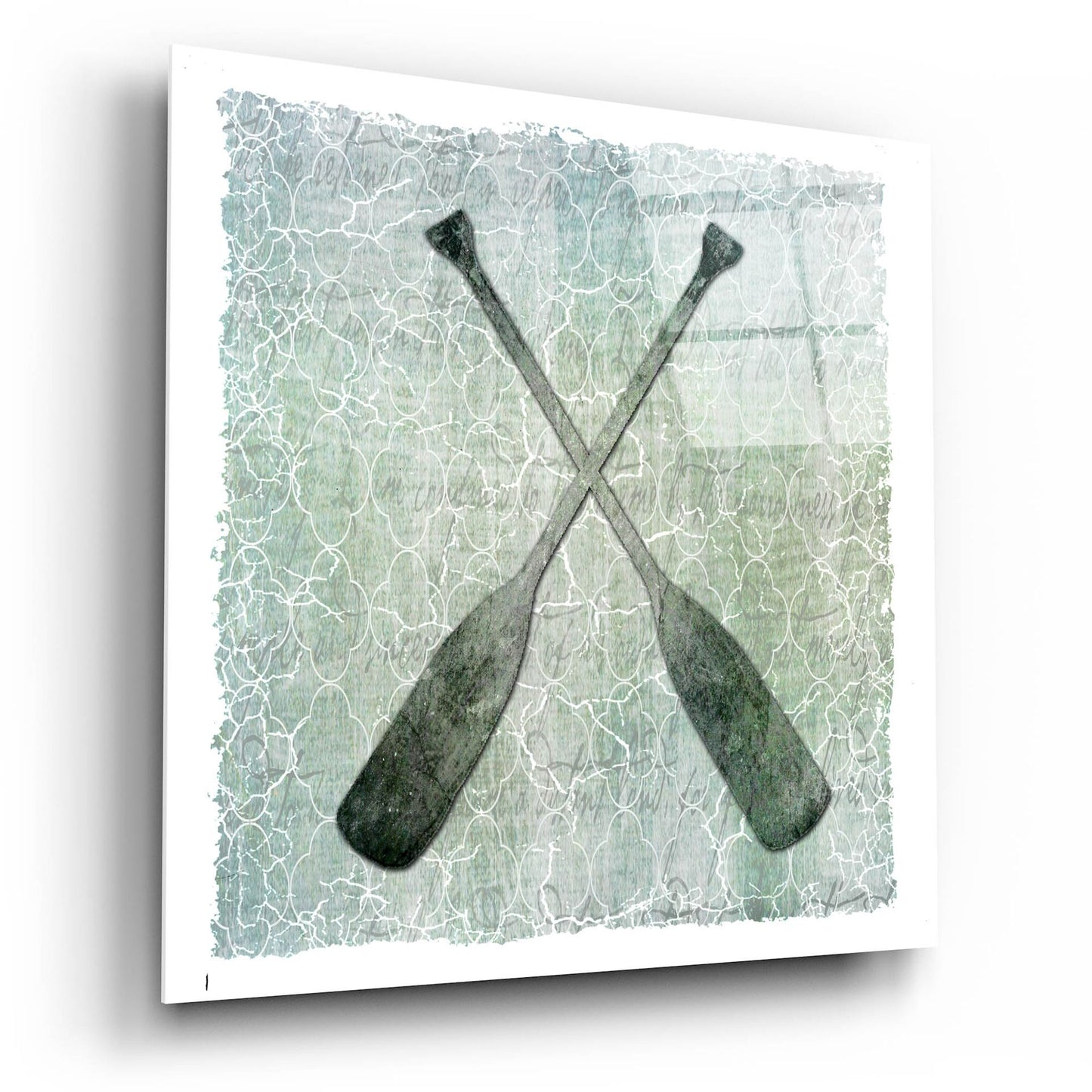 Epic Art 'Life Is Better At The Lake Oars 2' by Lightbox Journal, Acrylic Glass Wall Art,12x12