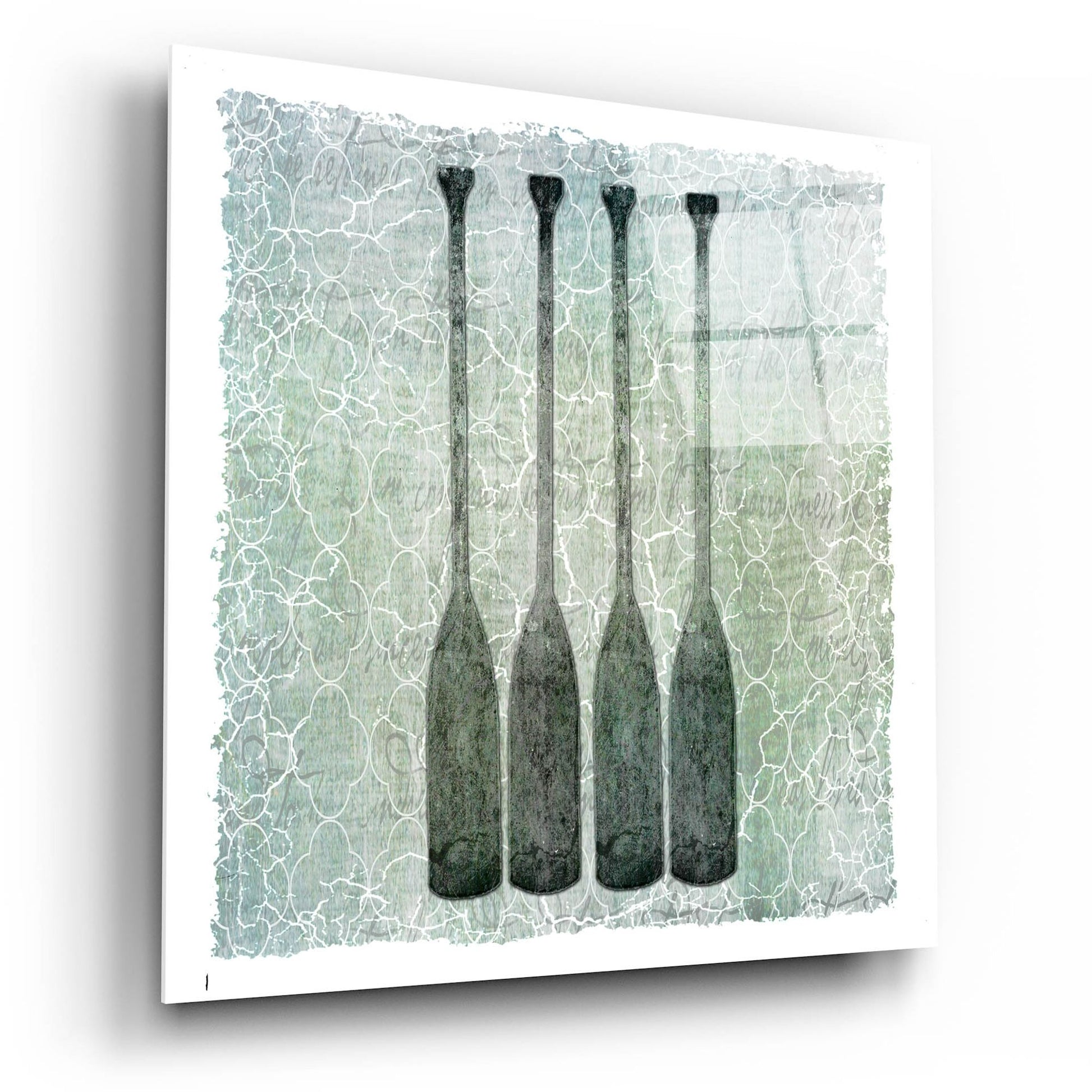 Epic Art 'Life Is Better At The Lake Oars' by Lightbox Journal, Acrylic Glass Wall Art,12x12