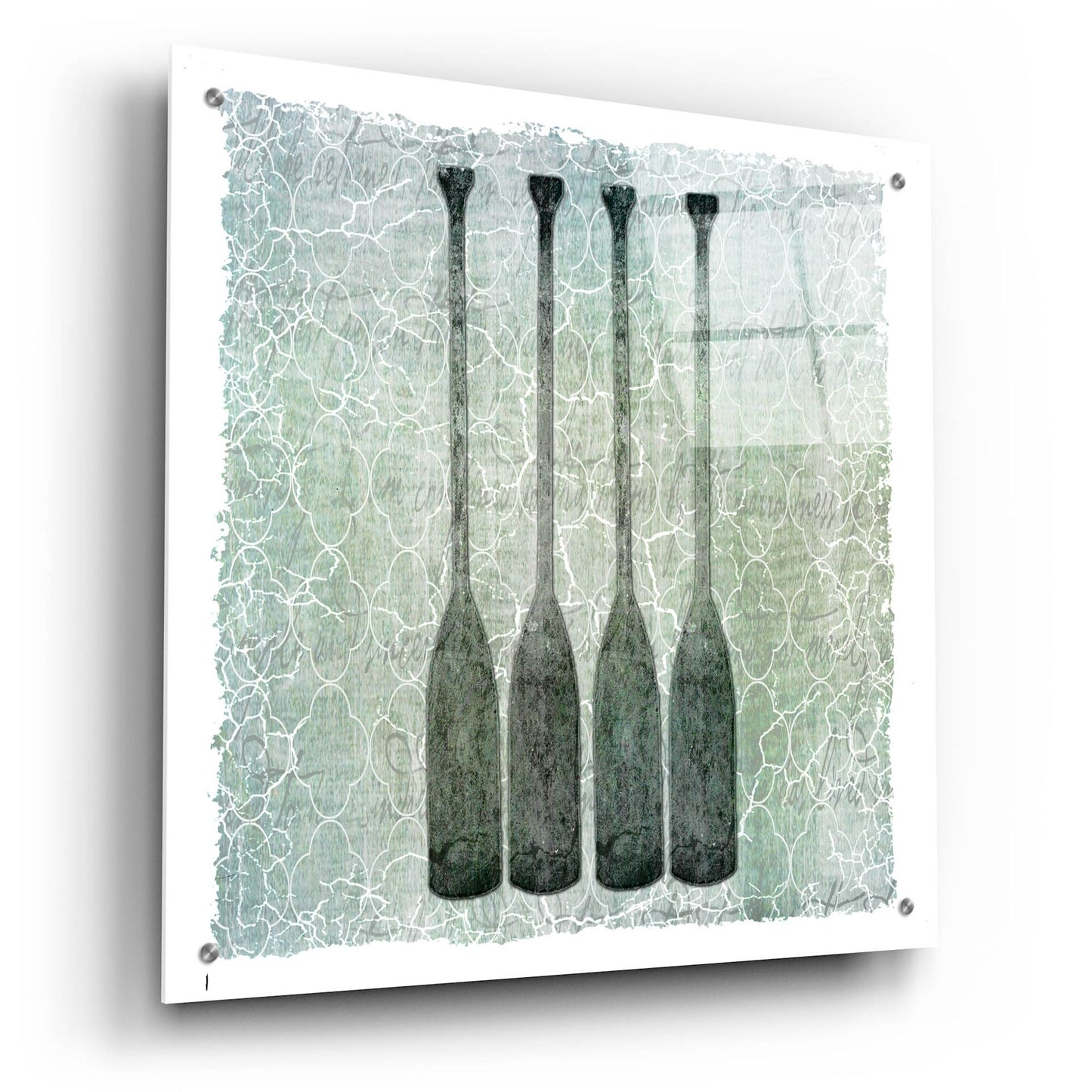 Epic Art 'Life Is Better At The Lake Oars' by Lightbox Journal, Acrylic Glass Wall Art,24x24