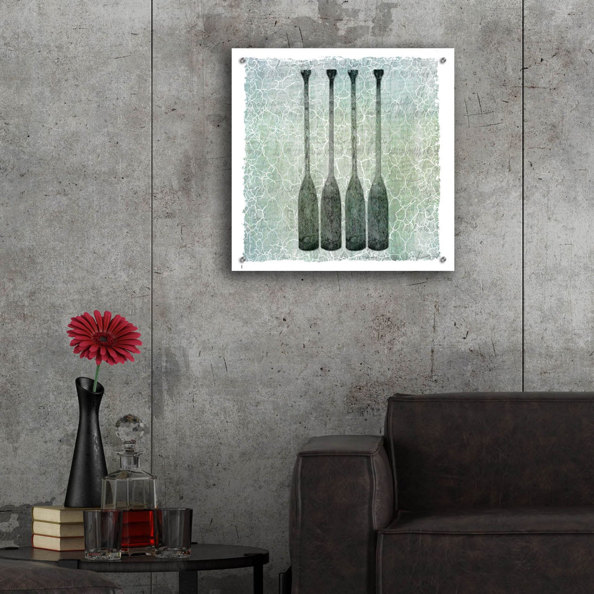 Epic Art 'Life Is Better At The Lake Oars' by Lightbox Journal, Acrylic Glass Wall Art,24x24