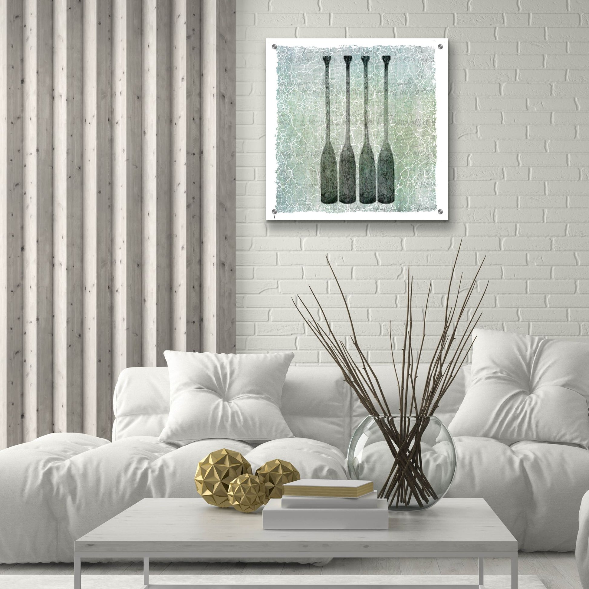 Epic Art 'Life Is Better At The Lake Oars' by Lightbox Journal, Acrylic Glass Wall Art,24x24