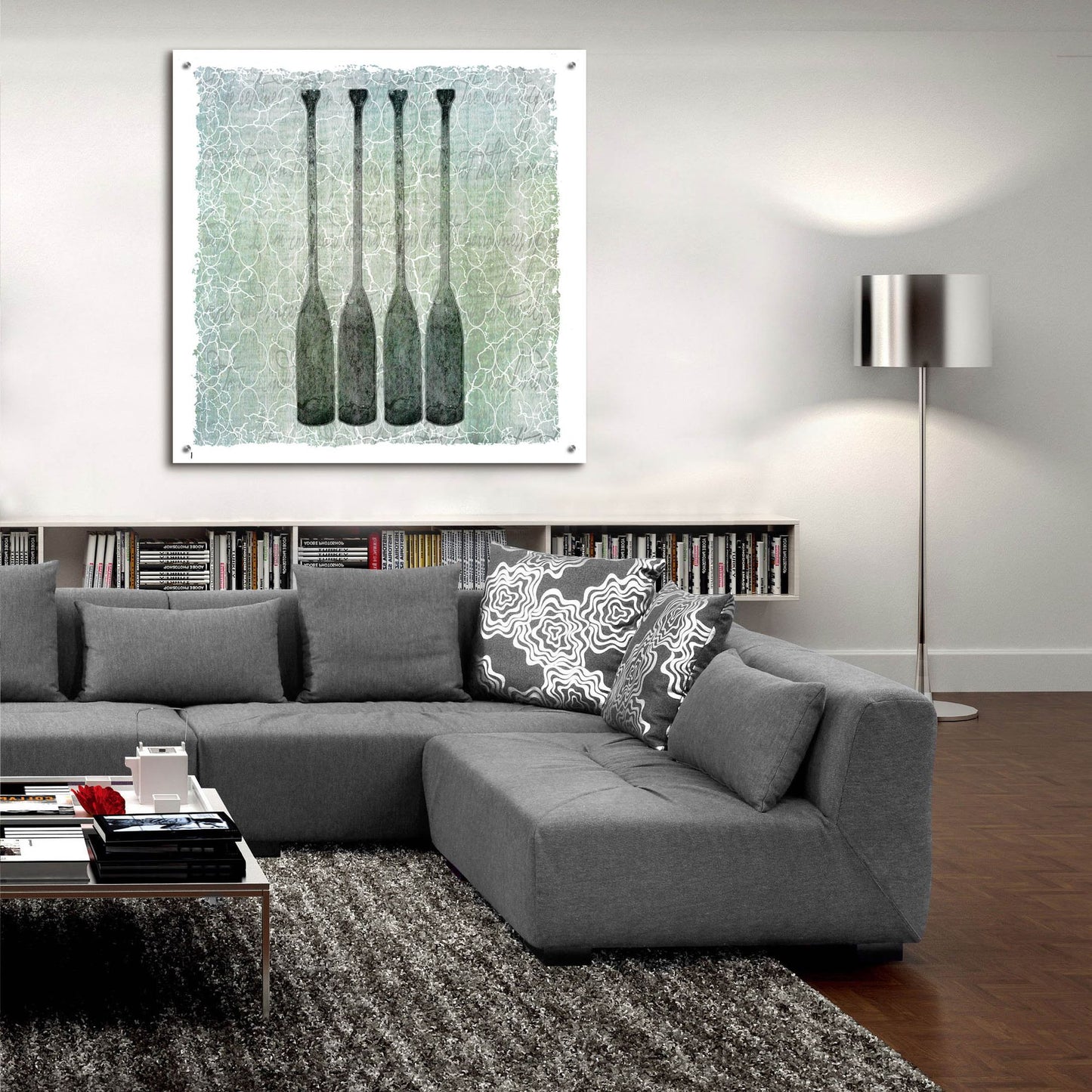 Epic Art 'Life Is Better At The Lake Oars' by Lightbox Journal, Acrylic Glass Wall Art,36x36