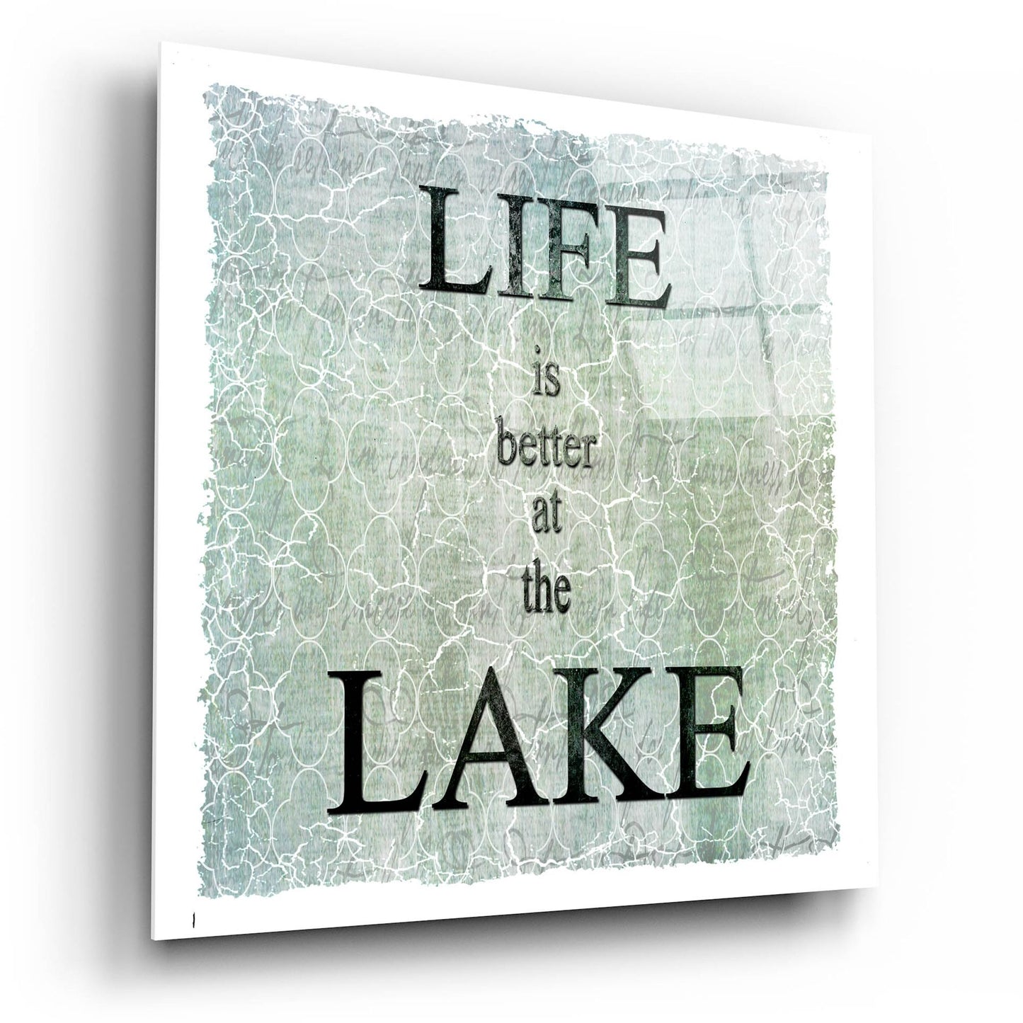 Epic Art 'Life Is Better At The Lake' by Lightbox Journal, Acrylic Glass Wall Art,12x12