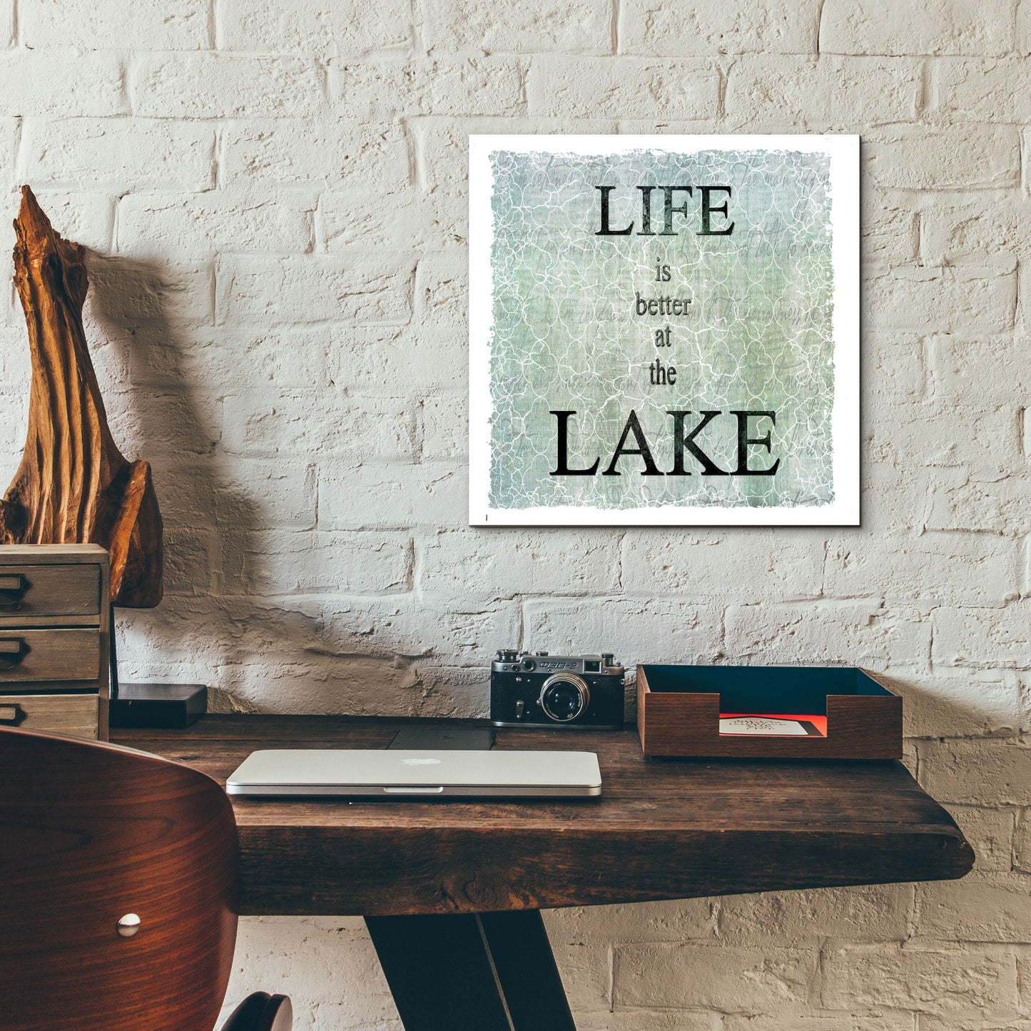 Epic Art 'Life Is Better At The Lake' by Lightbox Journal, Acrylic Glass Wall Art,12x12