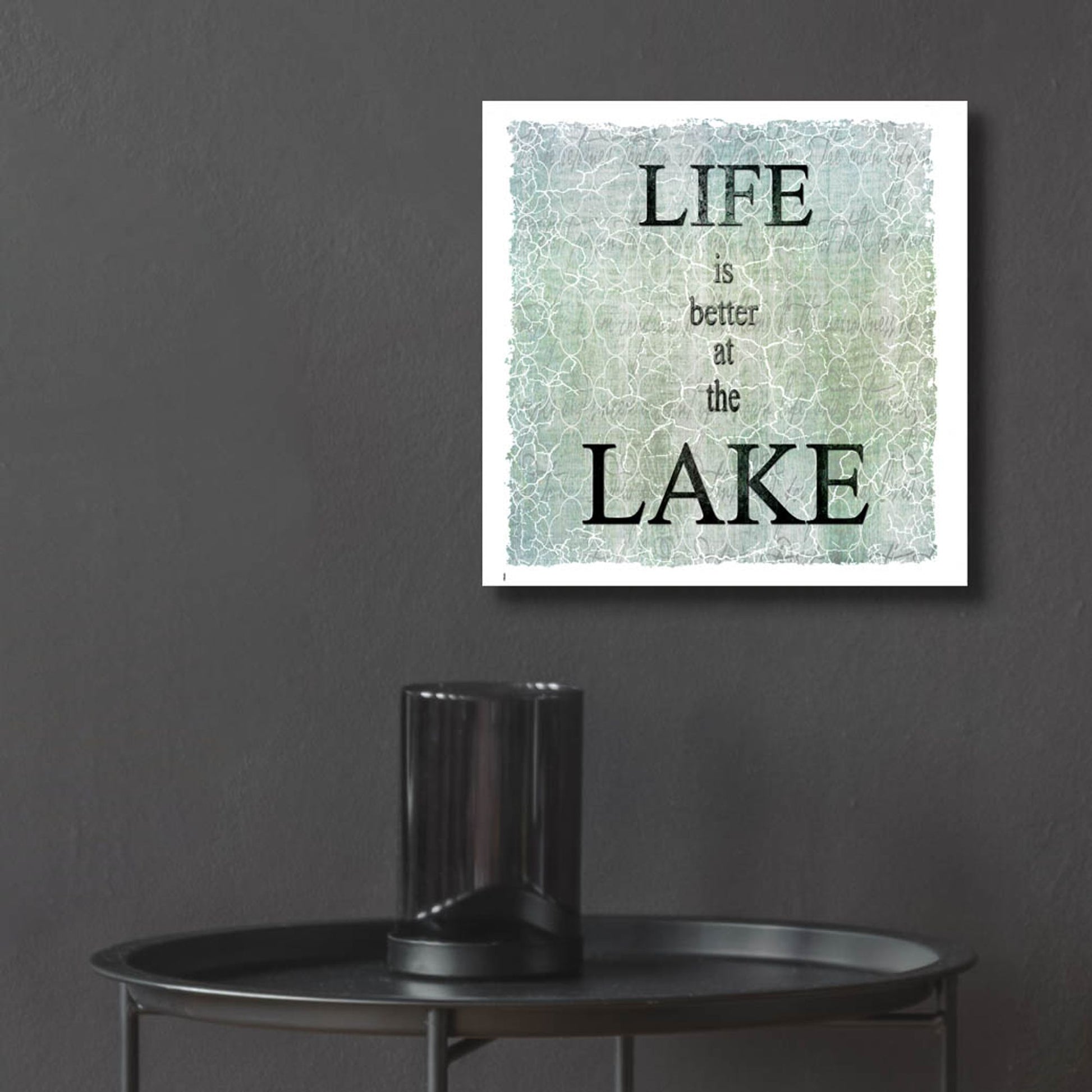 Epic Art 'Life Is Better At The Lake' by Lightbox Journal, Acrylic Glass Wall Art,12x12