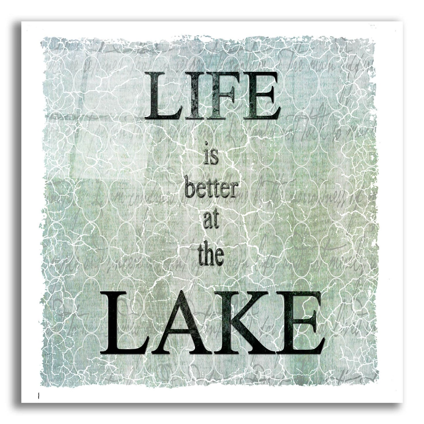 Epic Art 'Life Is Better At The Lake' by Lightbox Journal, Acrylic Glass Wall Art,12x12