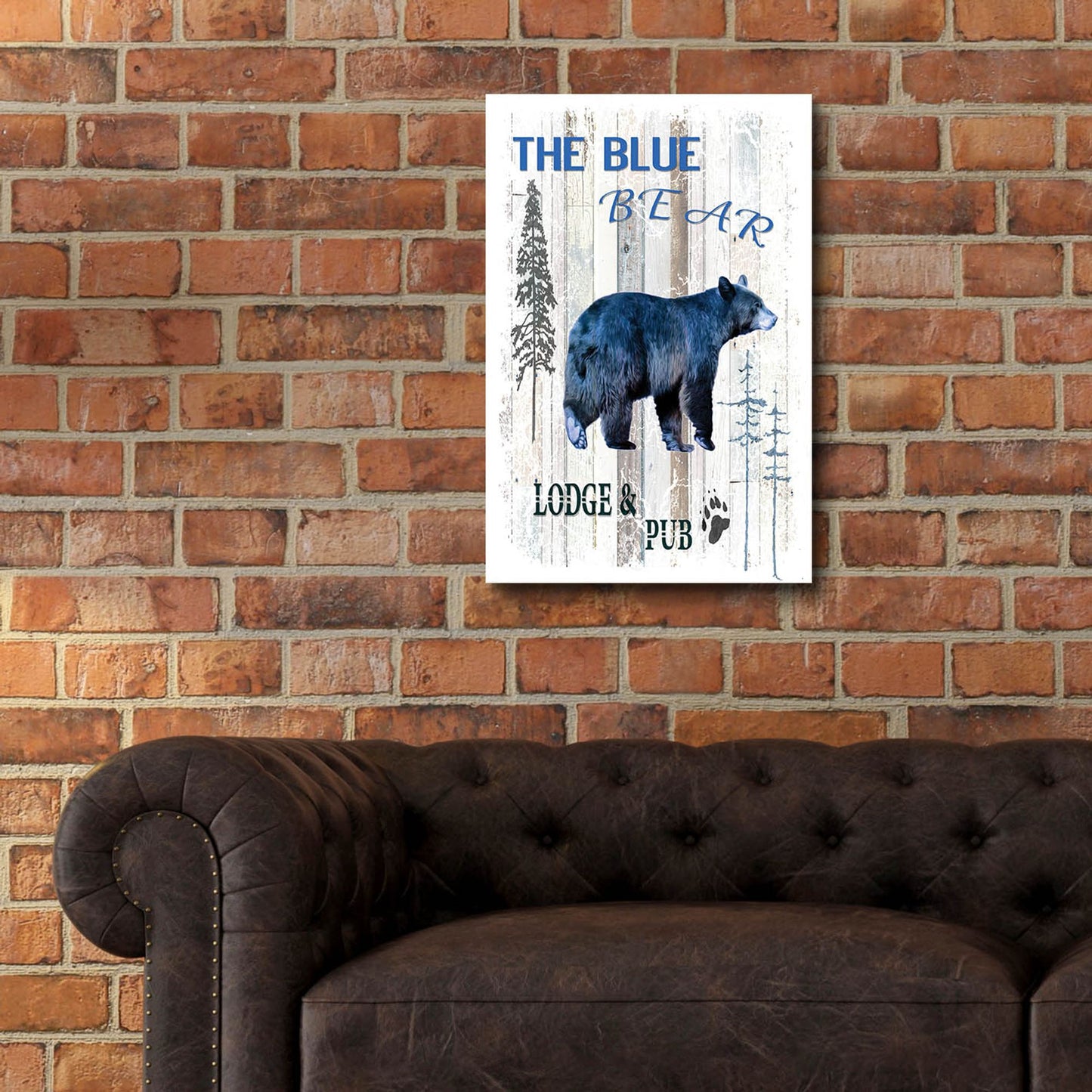 Epic Art 'The Blue Bear' by Lightbox Journal, Acrylic Glass Wall Art,16x24