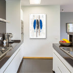 Epic Art 'The Blue Moose - Feathers' by Lightbox Journal, Acrylic Glass Wall Art,24x36