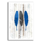 Epic Art 'The Blue Moose - Feathers' by Lightbox Journal, Acrylic Glass Wall Art