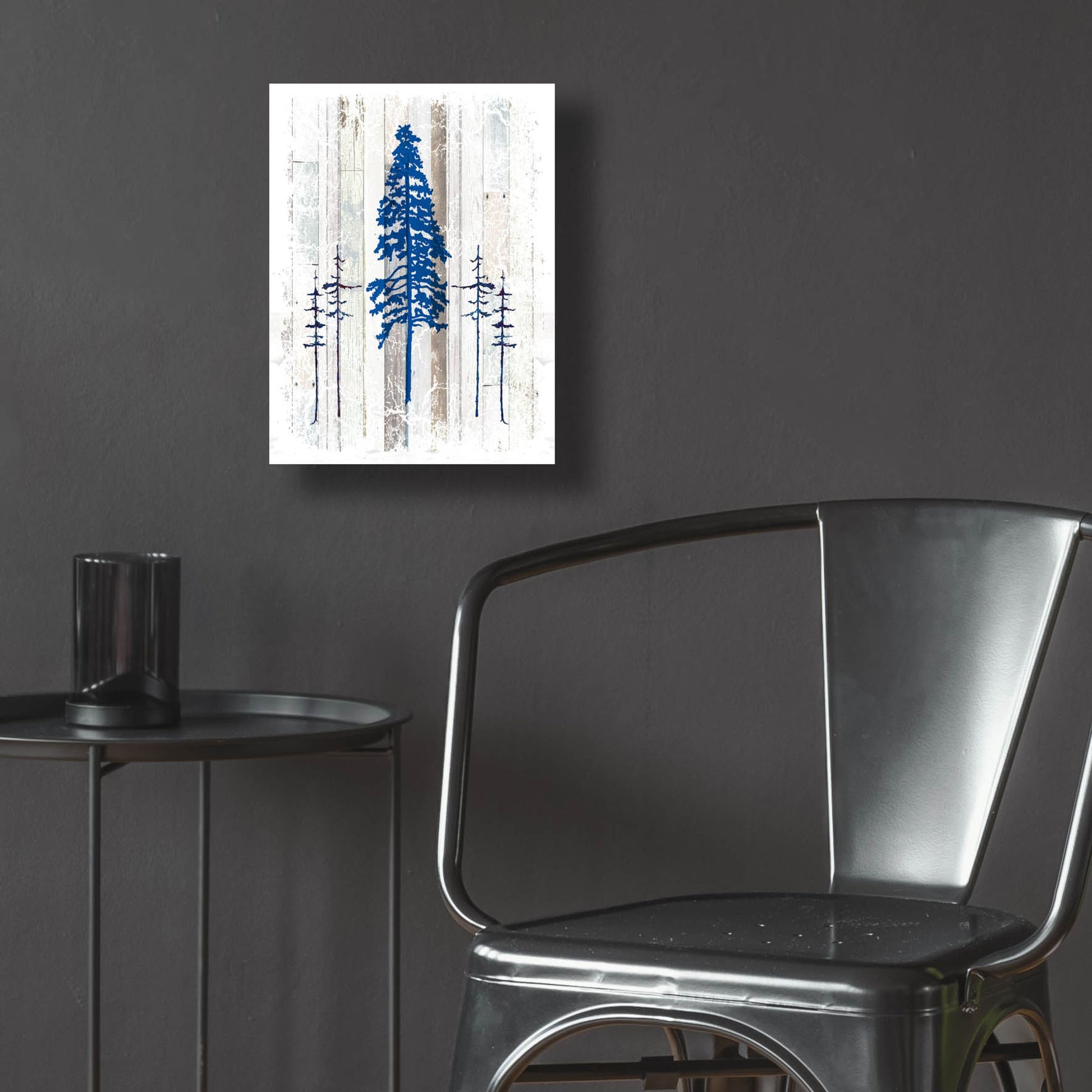 Epic Art 'The Blue Moose - Lodge Pole Pine' by Lightbox Journal, Acrylic Glass Wall Art,12x16