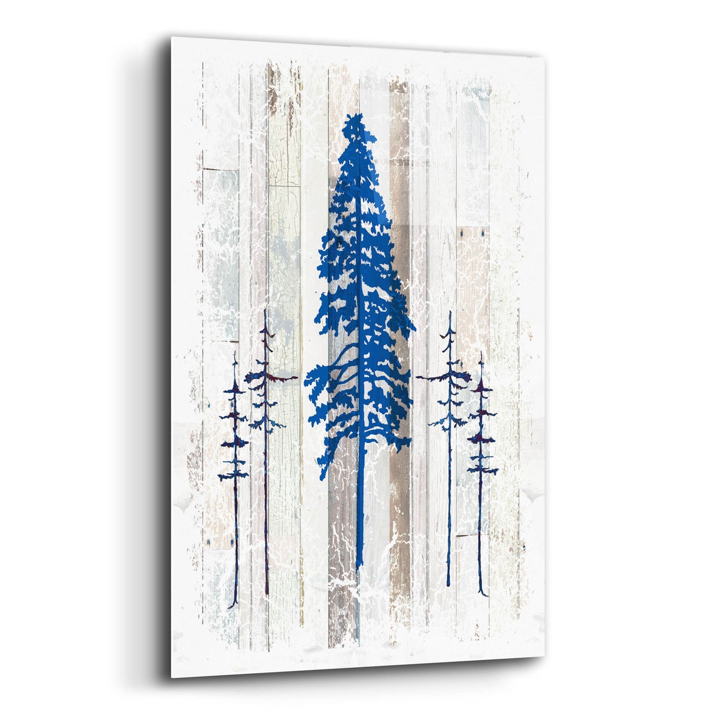 Epic Art 'The Blue Moose - Lodge Pole Pine' by Lightbox Journal, Acrylic Glass Wall Art,16x24