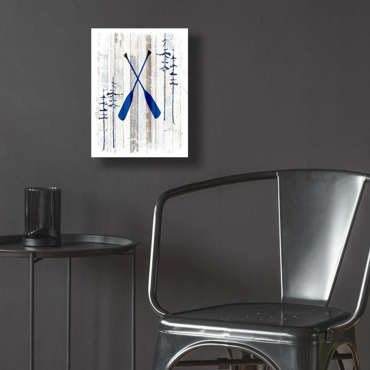 Epic Art 'The Blue Moose - Oars' by Lightbox Journal, Acrylic Glass Wall Art,12x16