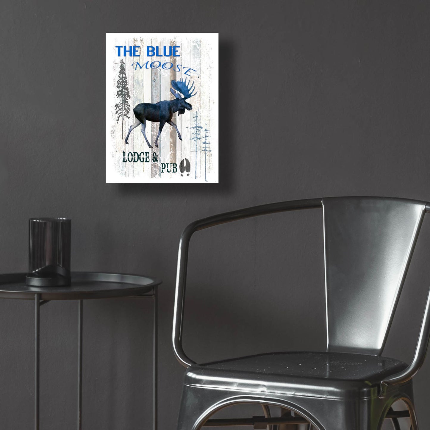 Epic Art 'The Blue Moose' by Lightbox Journal, Acrylic Glass Wall Art,12x16