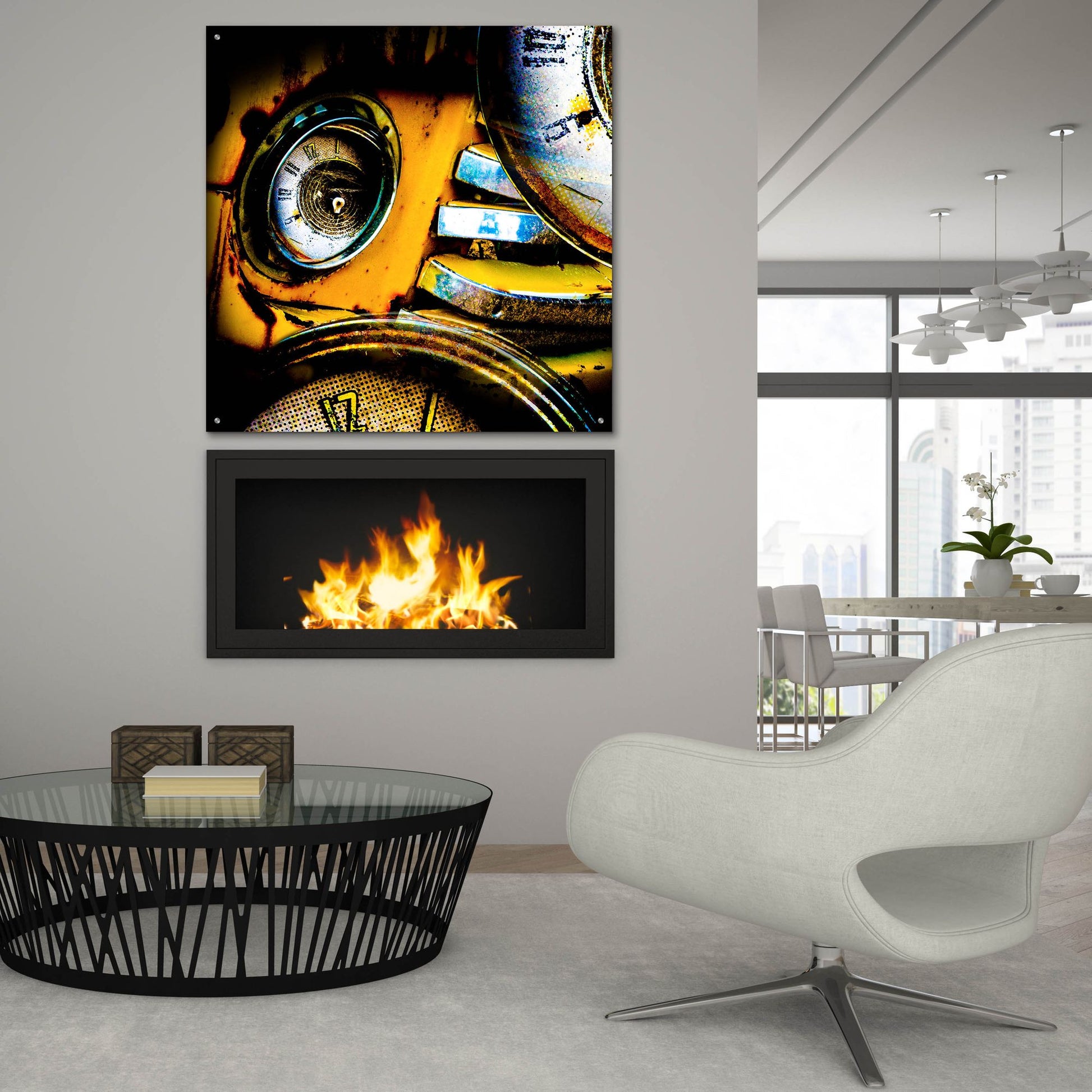 Epic Art 'Garage 1' by Lightbox Journal, Acrylic Glass Wall Art,36x36