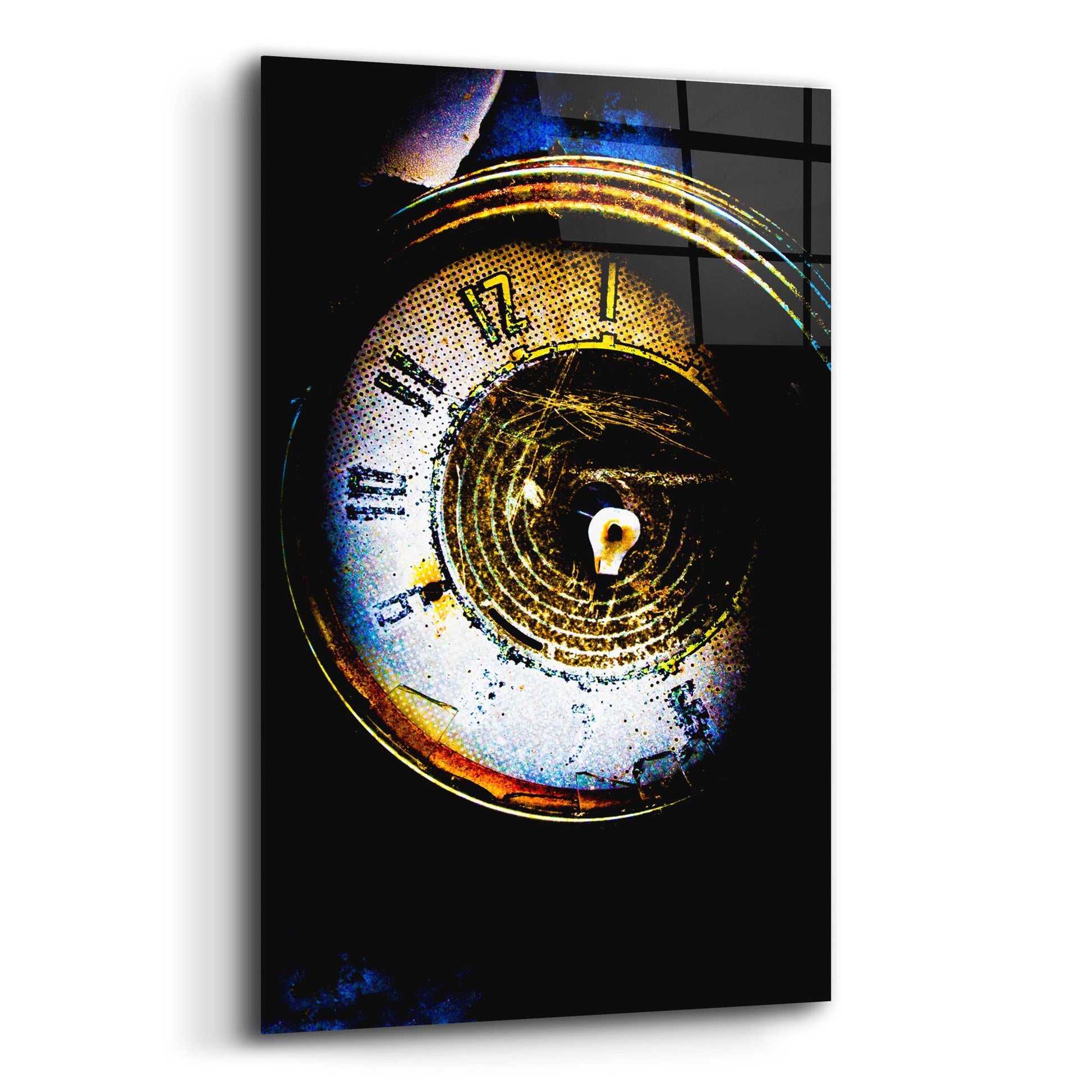 Epic Art 'Garage Clock' by Lightbox Journal, Acrylic Glass Wall Art,12x16