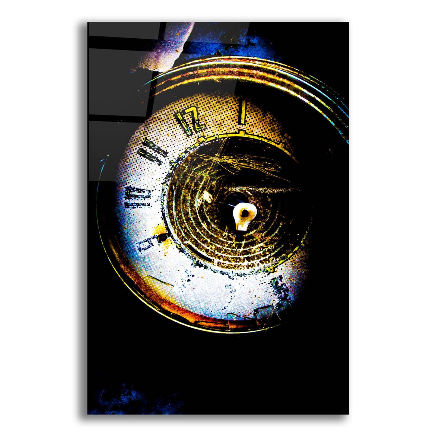 Epic Art 'Garage Clock' by Lightbox Journal, Acrylic Glass Wall Art,12x16