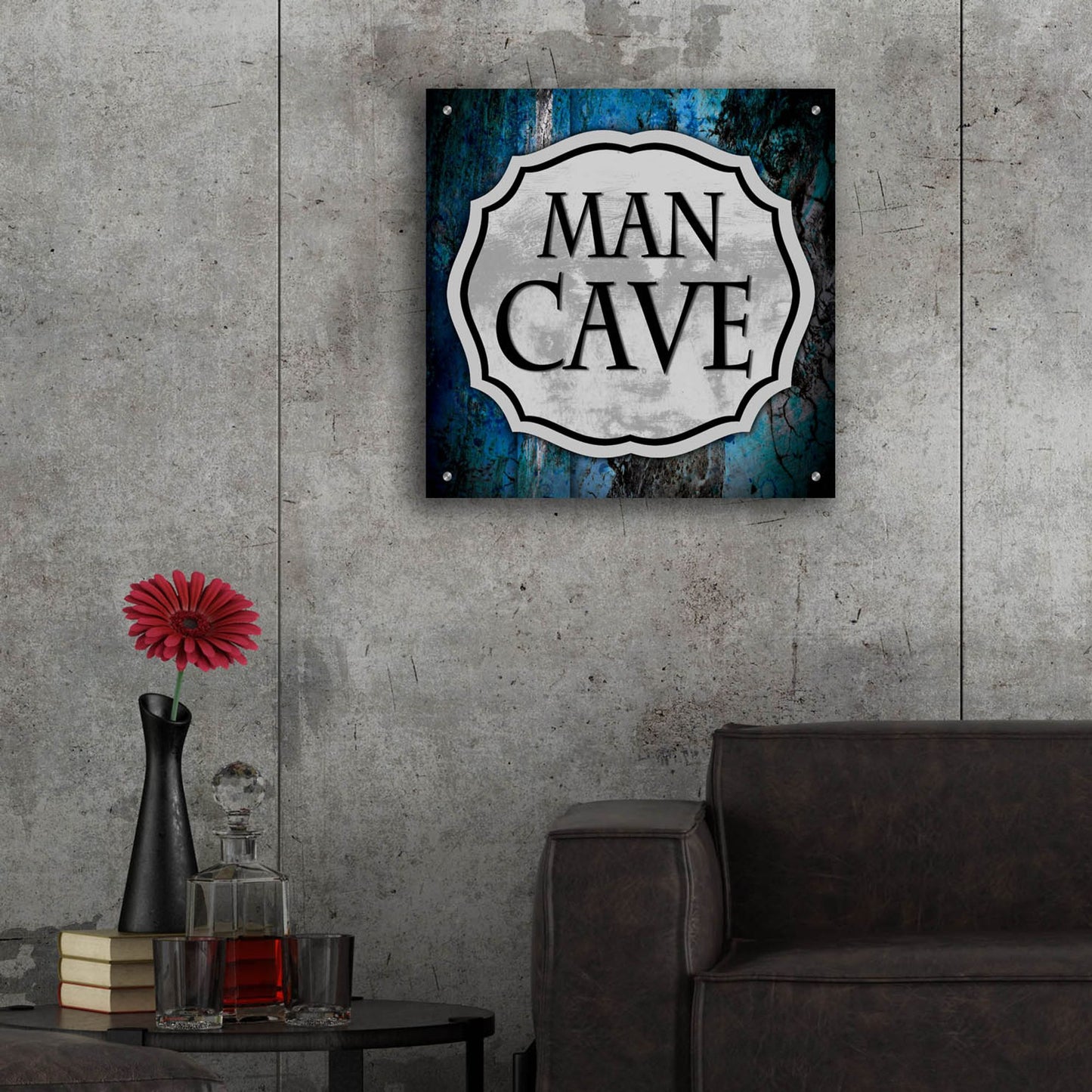 Epic Art 'Man Cave 1' by Lightbox Journal, Acrylic Glass Wall Art,24x24