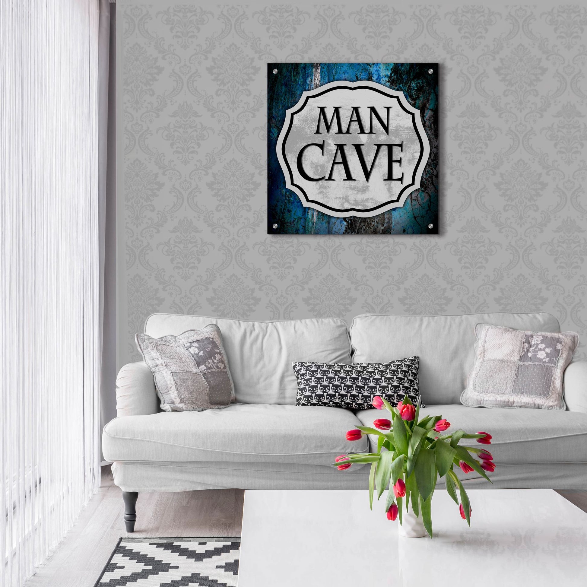 Epic Art 'Man Cave 1' by Lightbox Journal, Acrylic Glass Wall Art,24x24