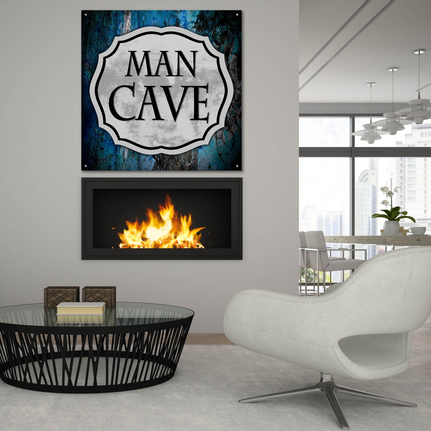 Epic Art 'Man Cave 1' by Lightbox Journal, Acrylic Glass Wall Art,36x36