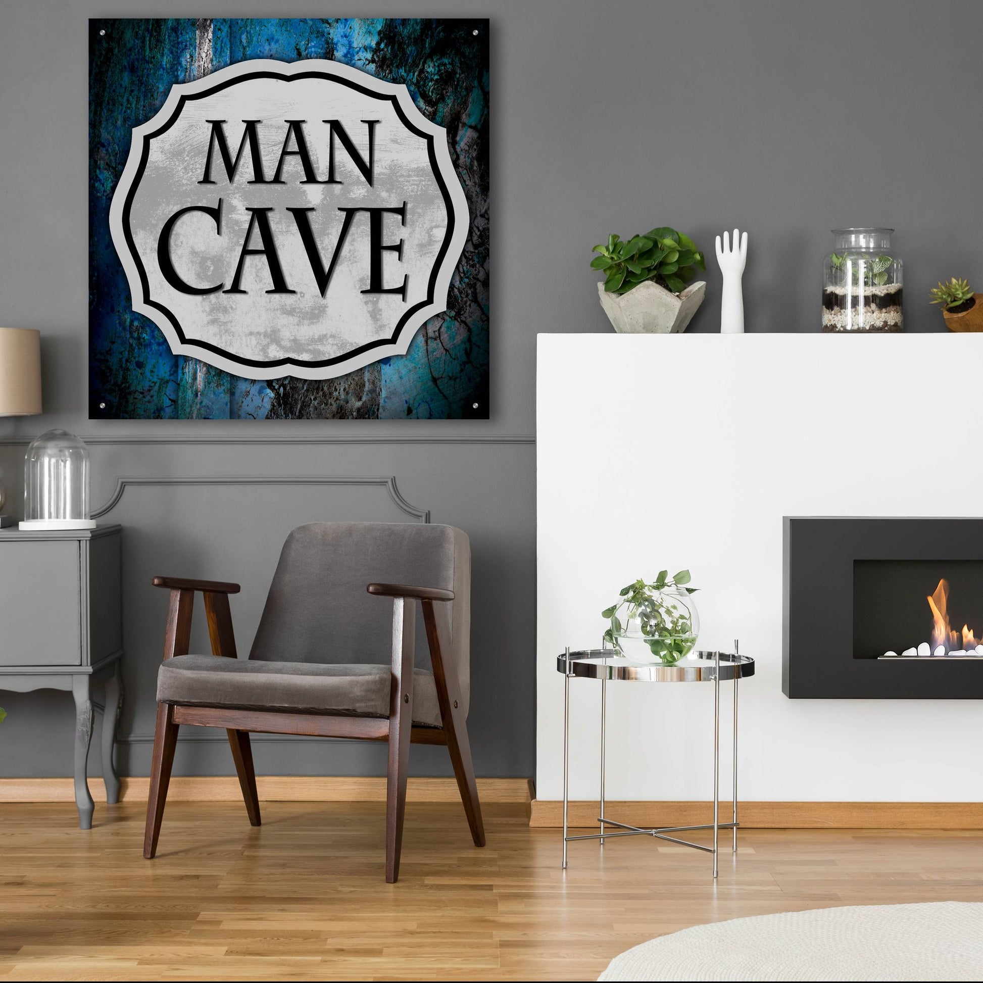 Epic Art 'Man Cave 1' by Lightbox Journal, Acrylic Glass Wall Art,36x36