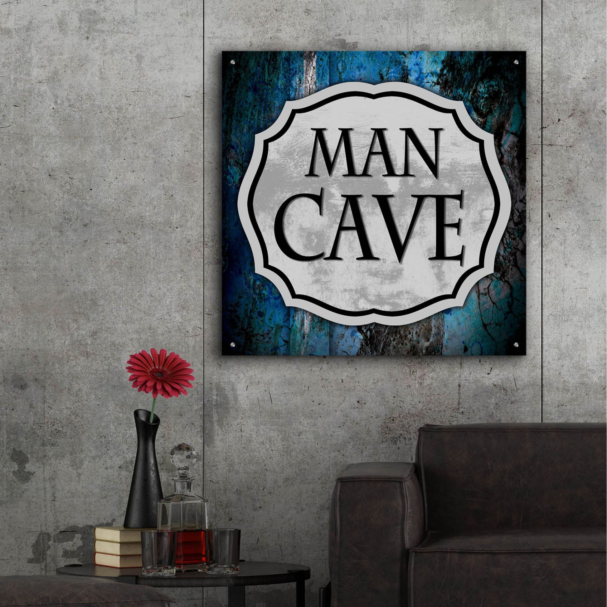 Epic Art 'Man Cave 1' by Lightbox Journal, Acrylic Glass Wall Art,36x36