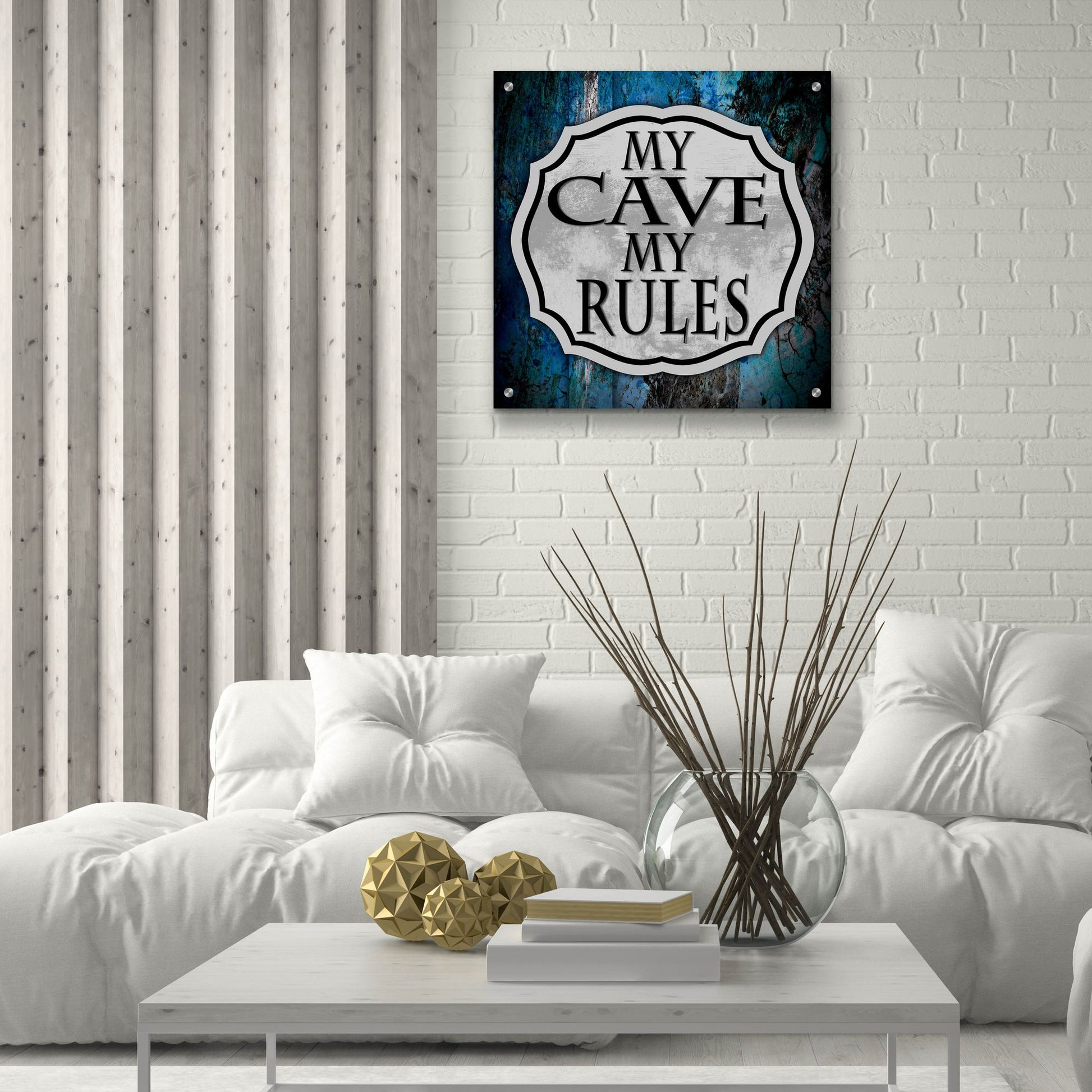 Epic Art 'Man Cave 2' by Lightbox Journal, Acrylic Glass Wall Art,24x24