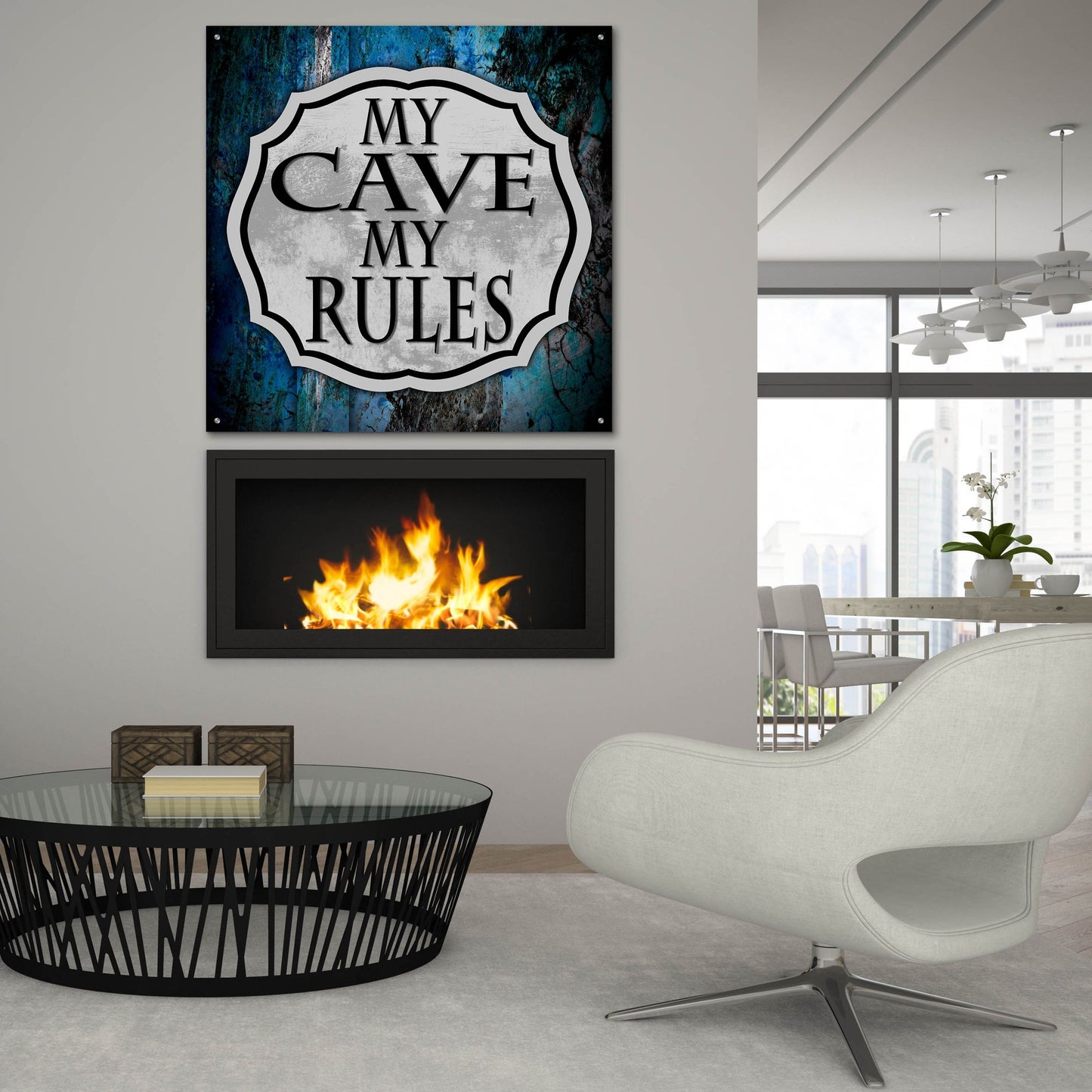 Epic Art 'Man Cave 2' by Lightbox Journal, Acrylic Glass Wall Art,36x36