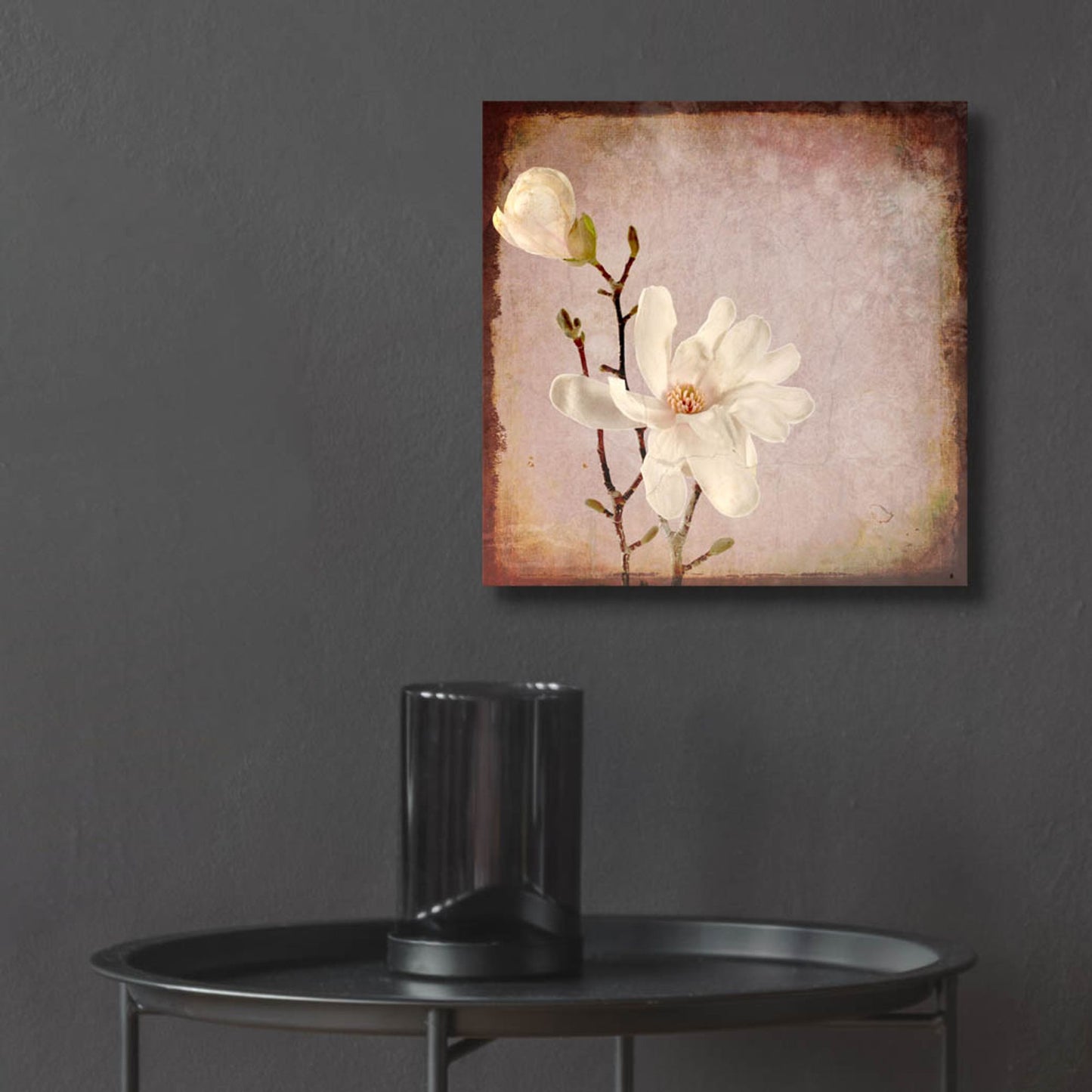 Epic Art 'Paper Magnolia Duo' by Lightbox Journal, Acrylic Glass Wall Art,12x12