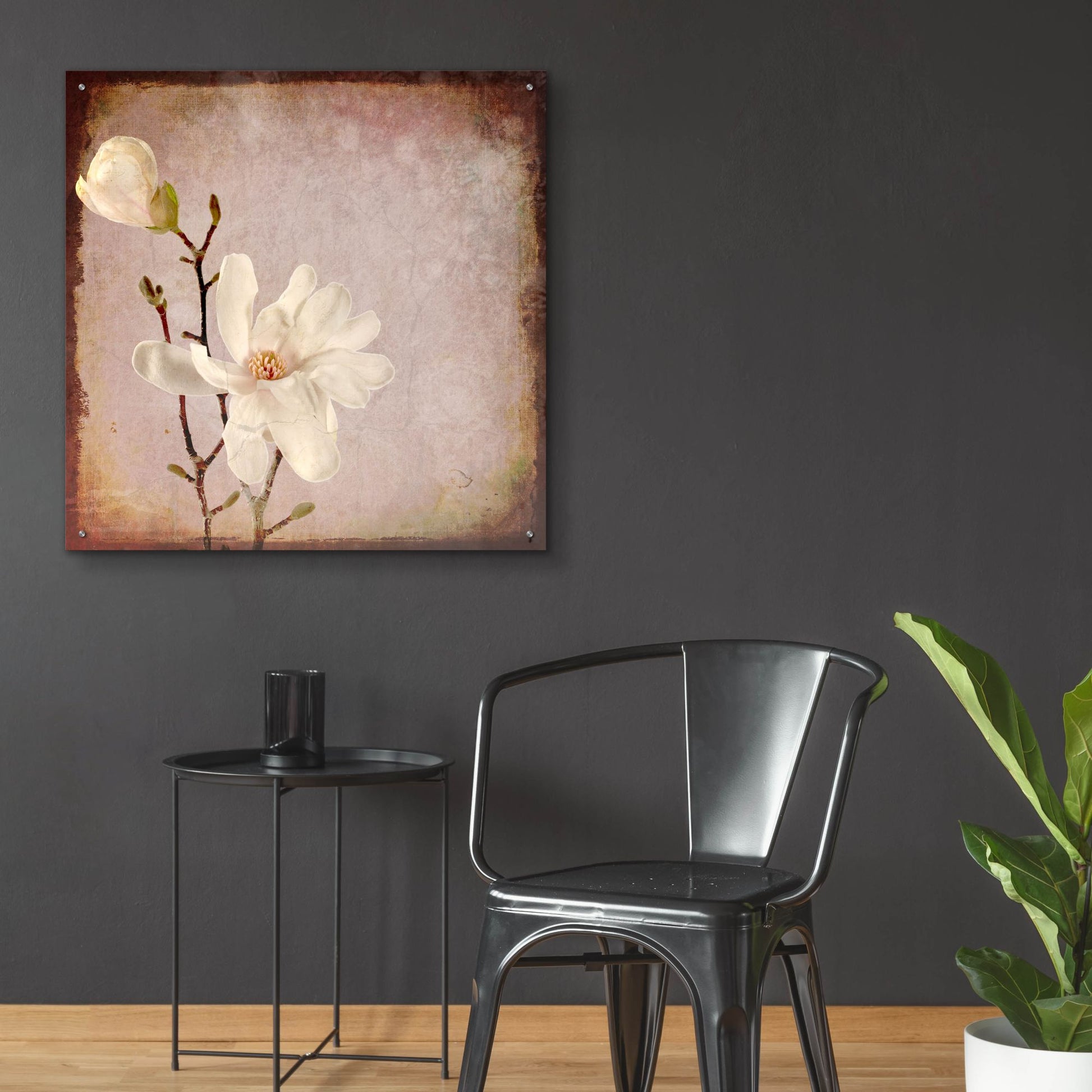 Epic Art 'Paper Magnolia Duo' by Lightbox Journal, Acrylic Glass Wall Art,36x36