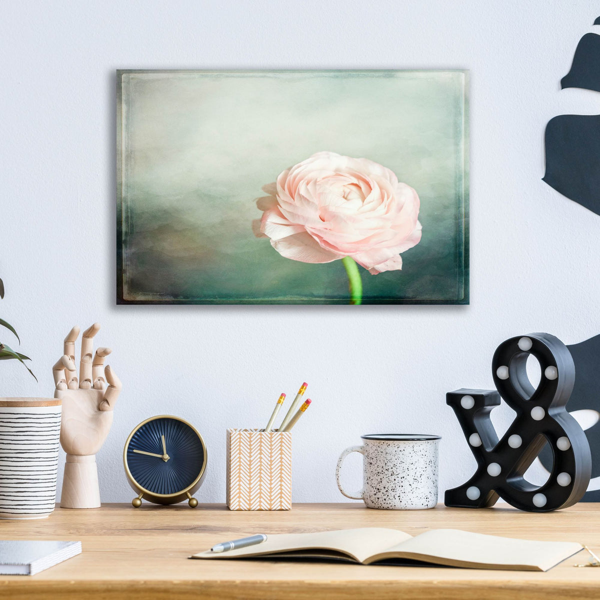 Epic Art 'Peony 03' by Lightbox Journal, Acrylic Glass Wall Art,16x12