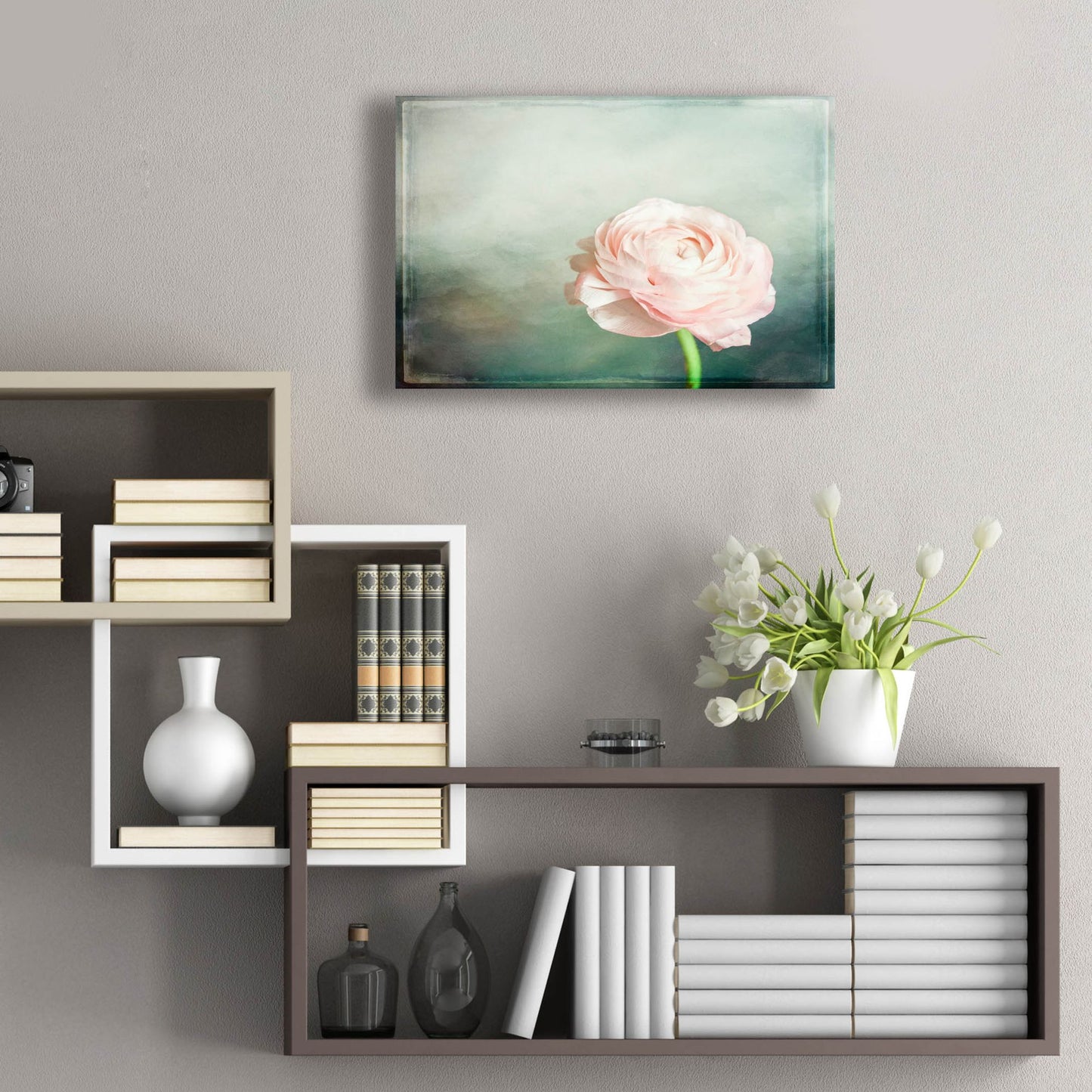 Epic Art 'Peony 03' by Lightbox Journal, Acrylic Glass Wall Art,24x16