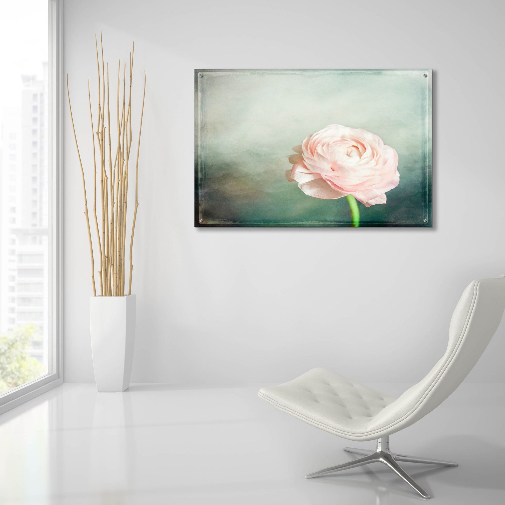 Epic Art 'Peony 03' by Lightbox Journal, Acrylic Glass Wall Art,36x24