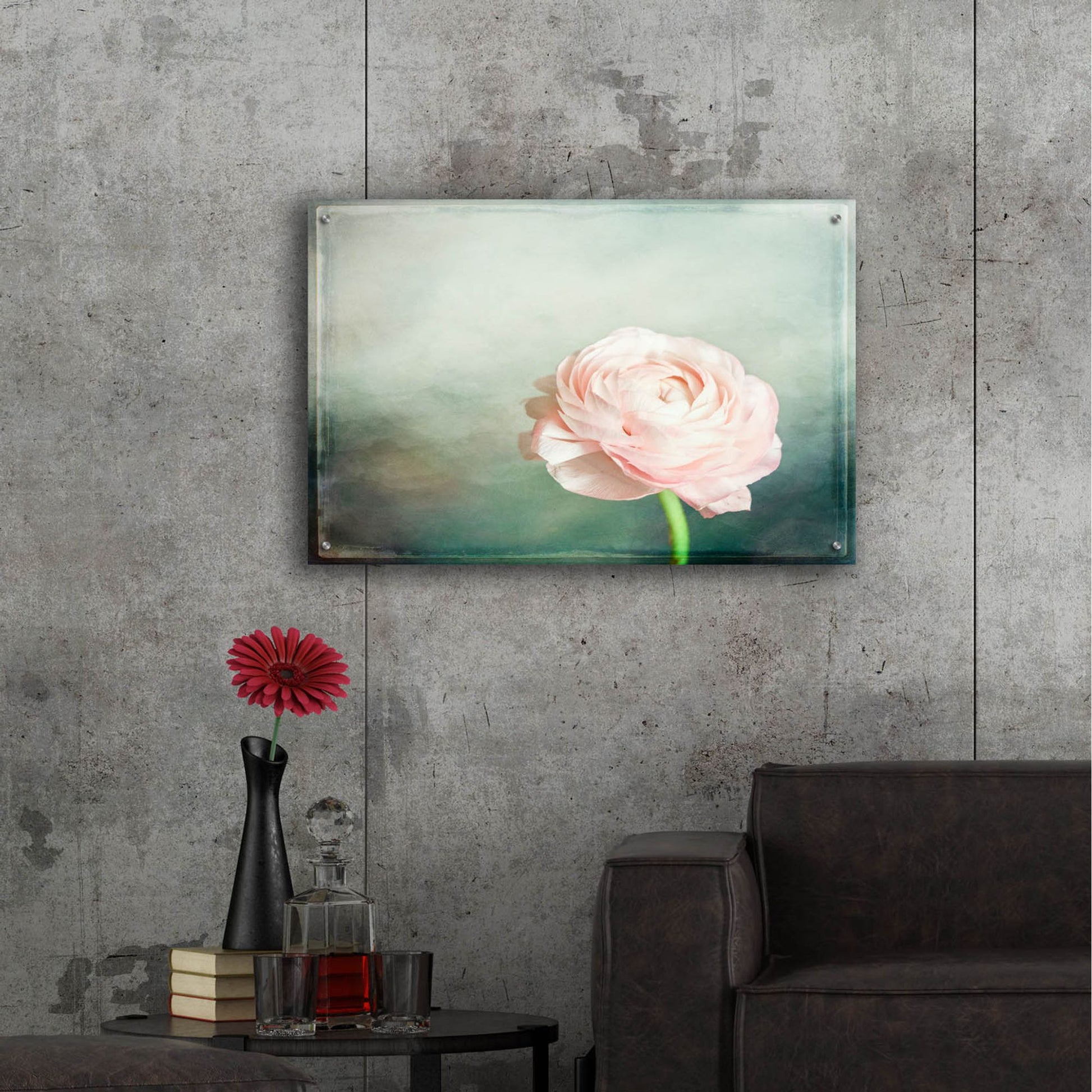 Epic Art 'Peony 03' by Lightbox Journal, Acrylic Glass Wall Art,36x24