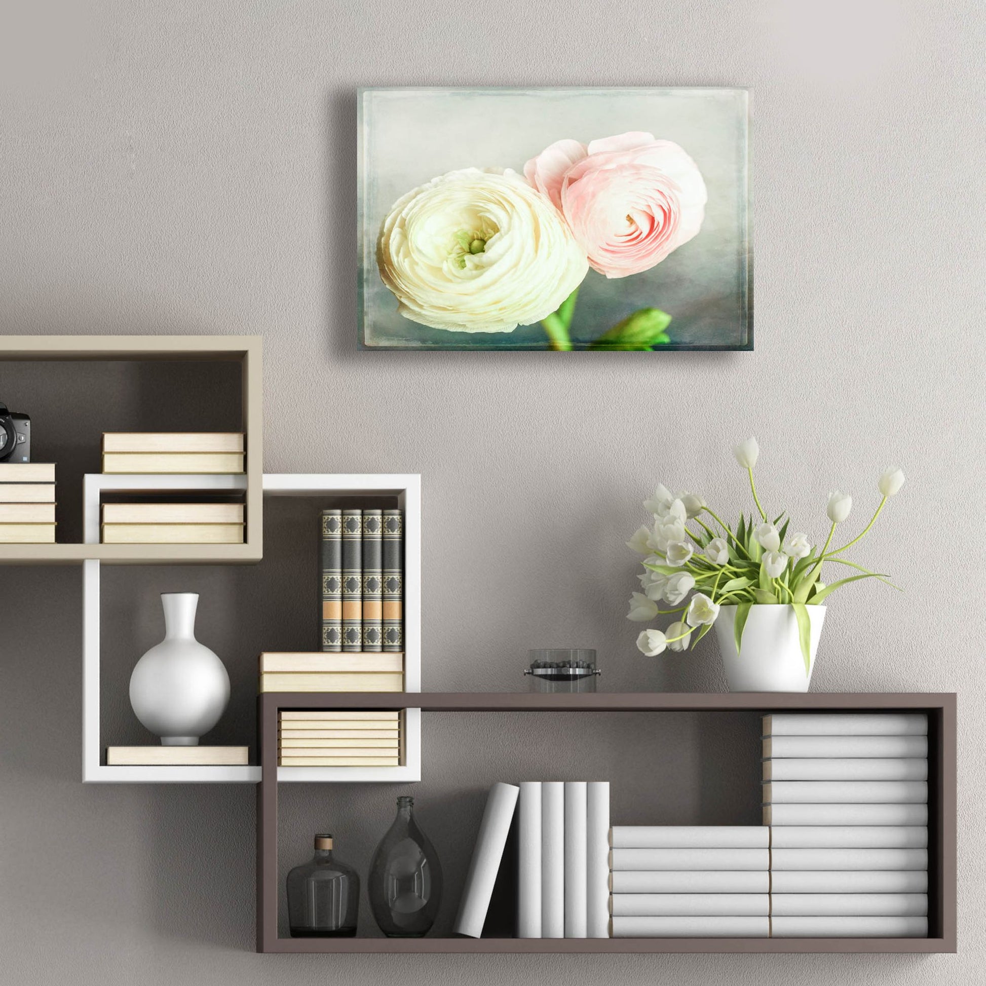 Epic Art 'Peony 06' by Lightbox Journal, Acrylic Glass Wall Art,24x16