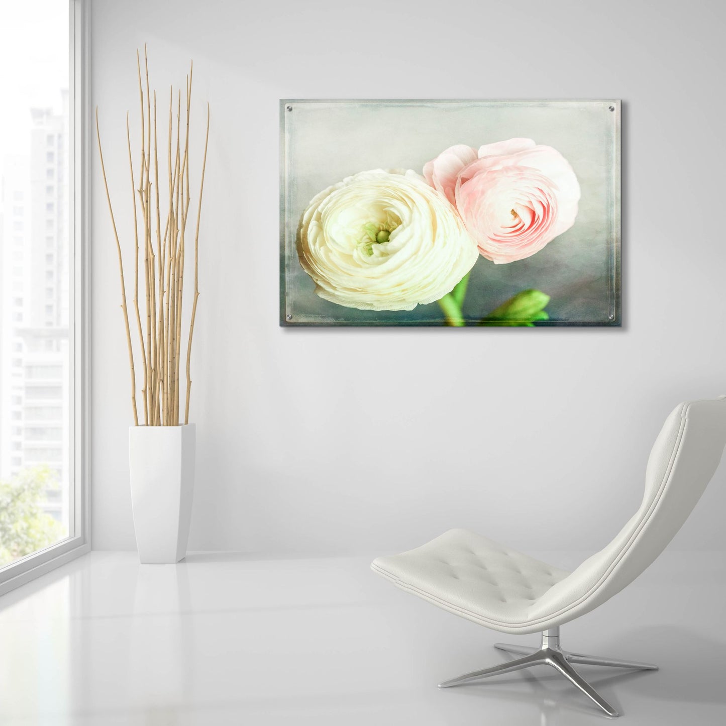 Epic Art 'Peony 06' by Lightbox Journal, Acrylic Glass Wall Art,36x24