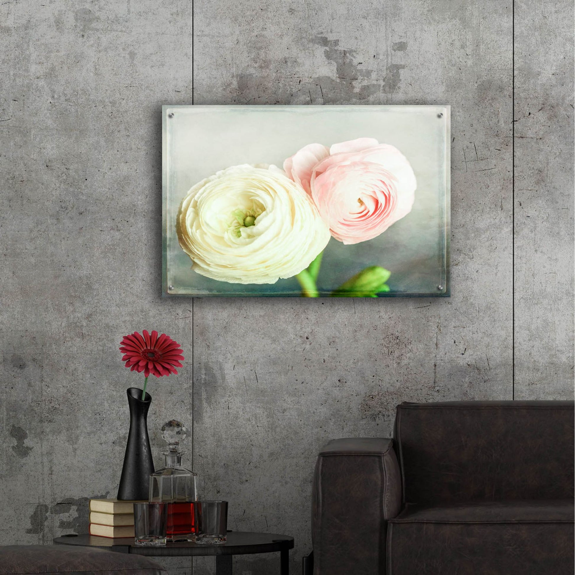 Epic Art 'Peony 06' by Lightbox Journal, Acrylic Glass Wall Art,36x24